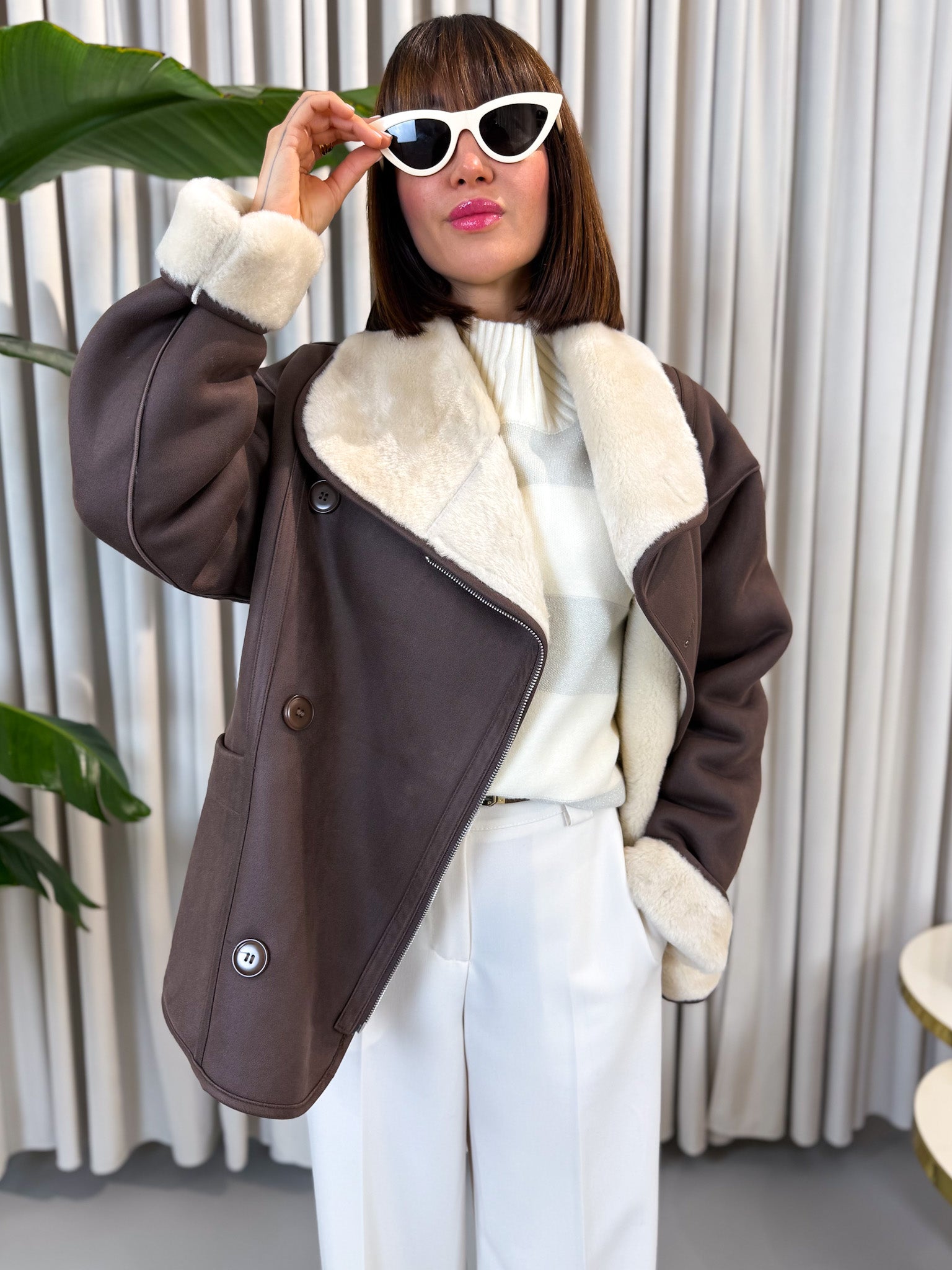 Eco montone cioccolato