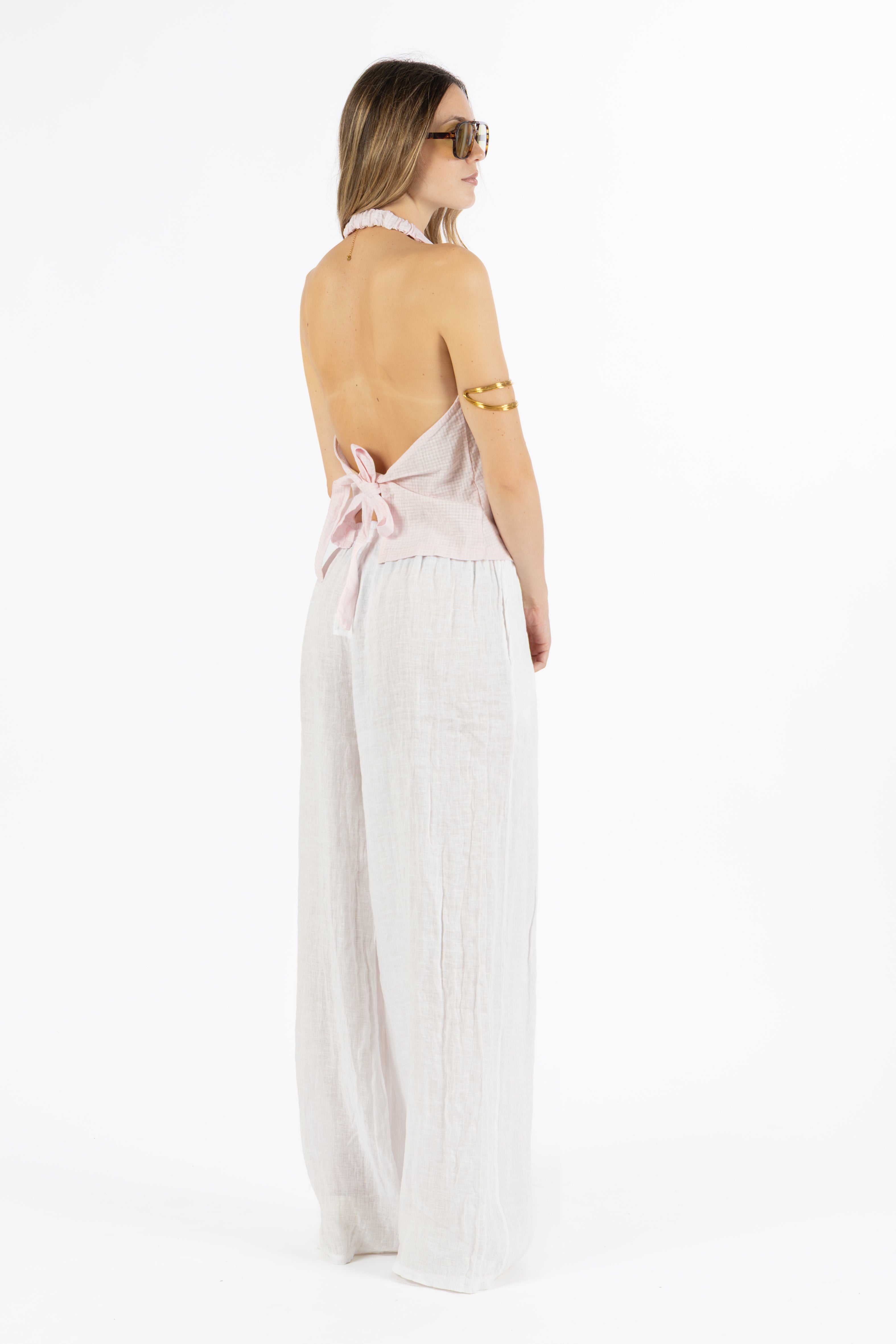 Top vichy rosa