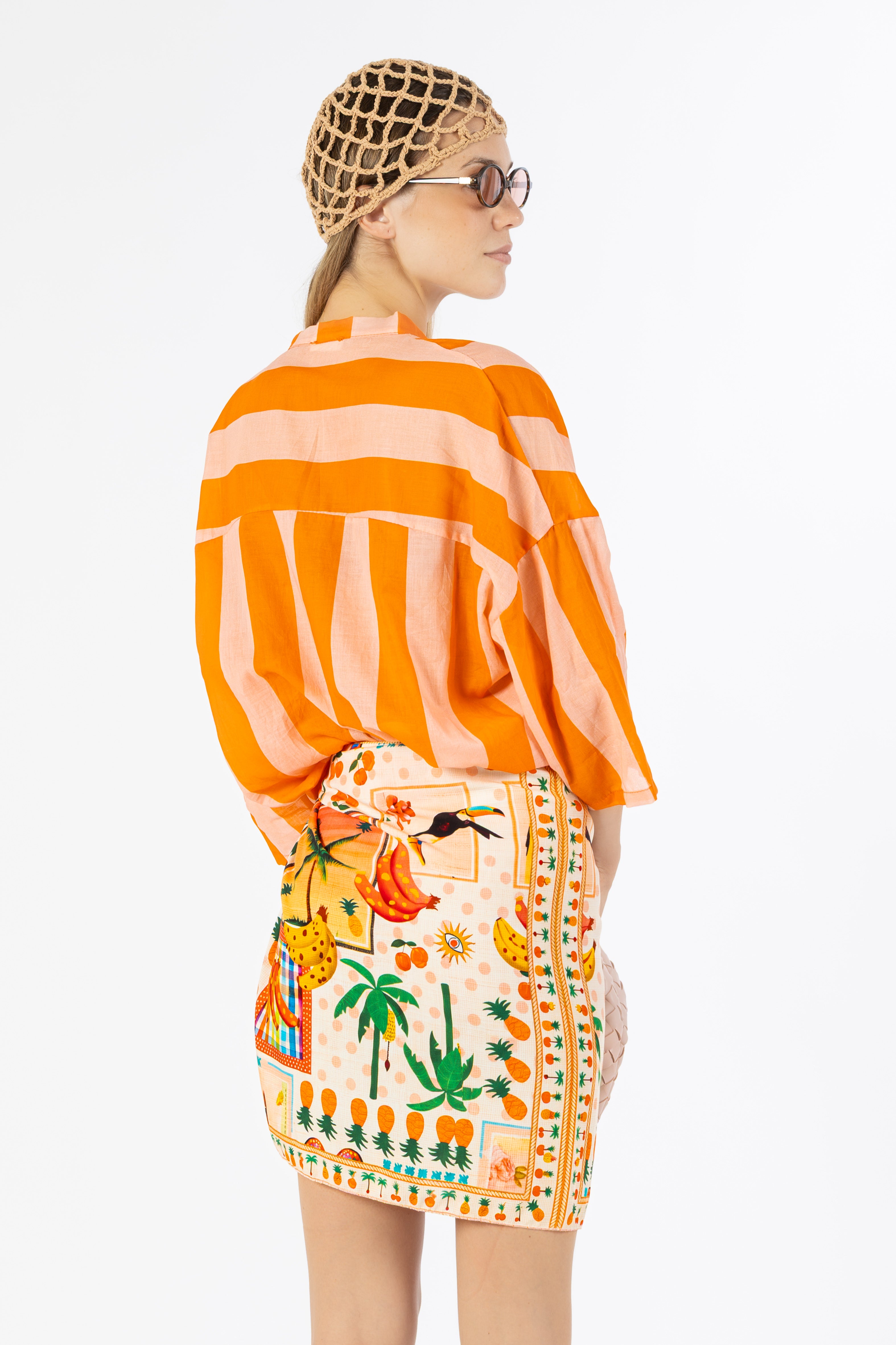 Camicia righe arancione