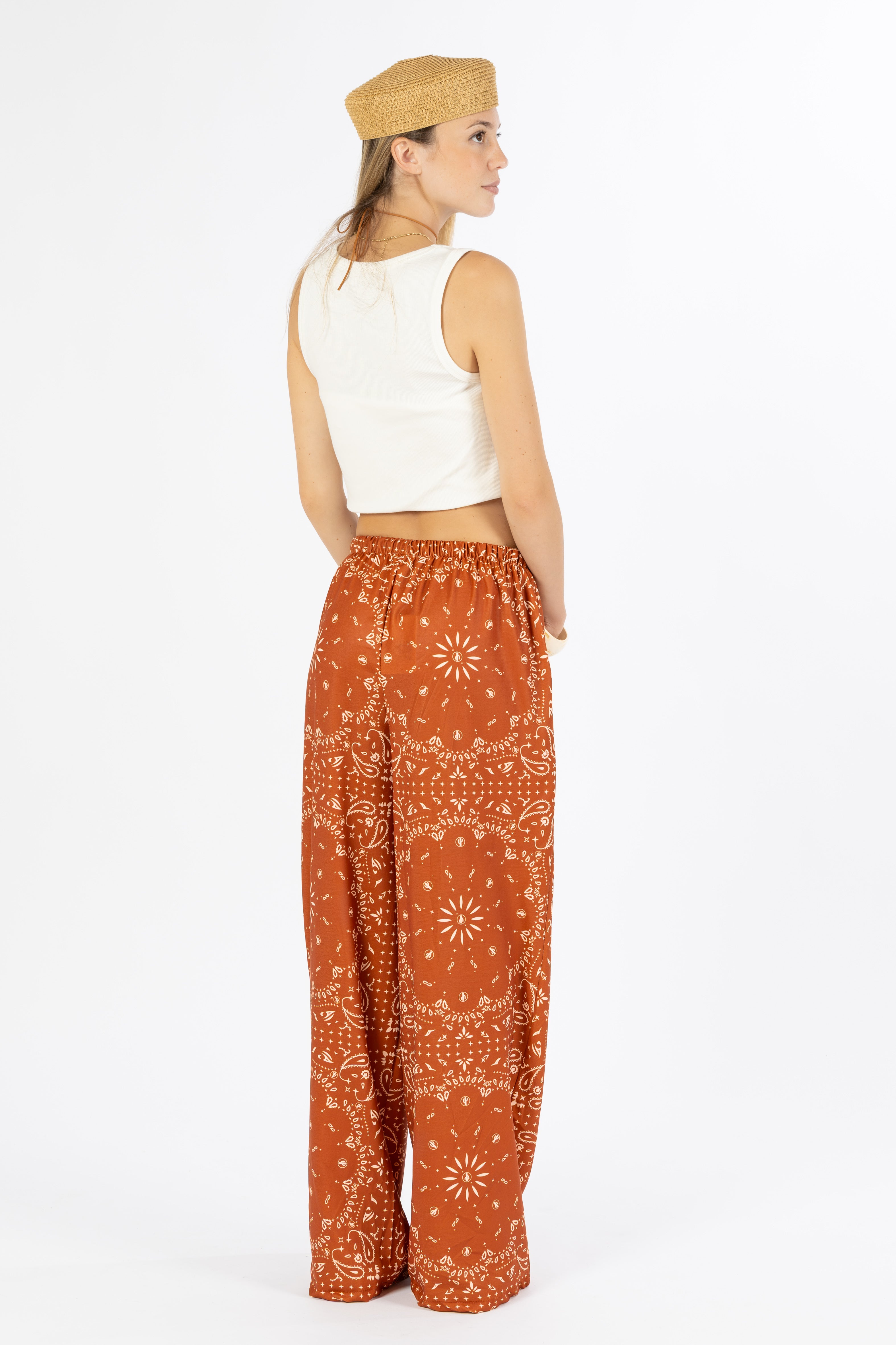 Pantalone bandana arancione