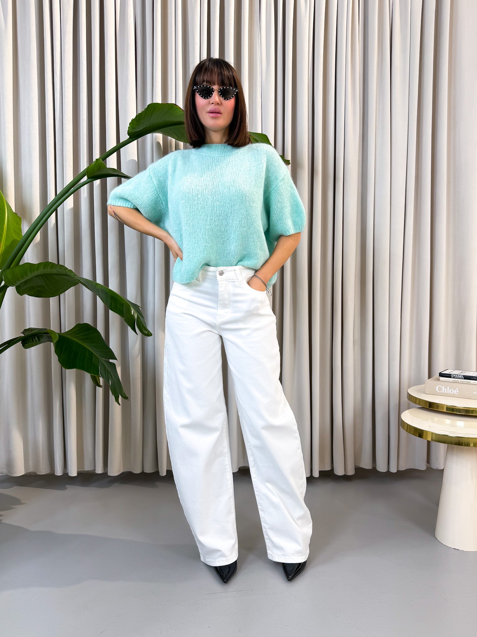 Maglione manica corta Tiffany