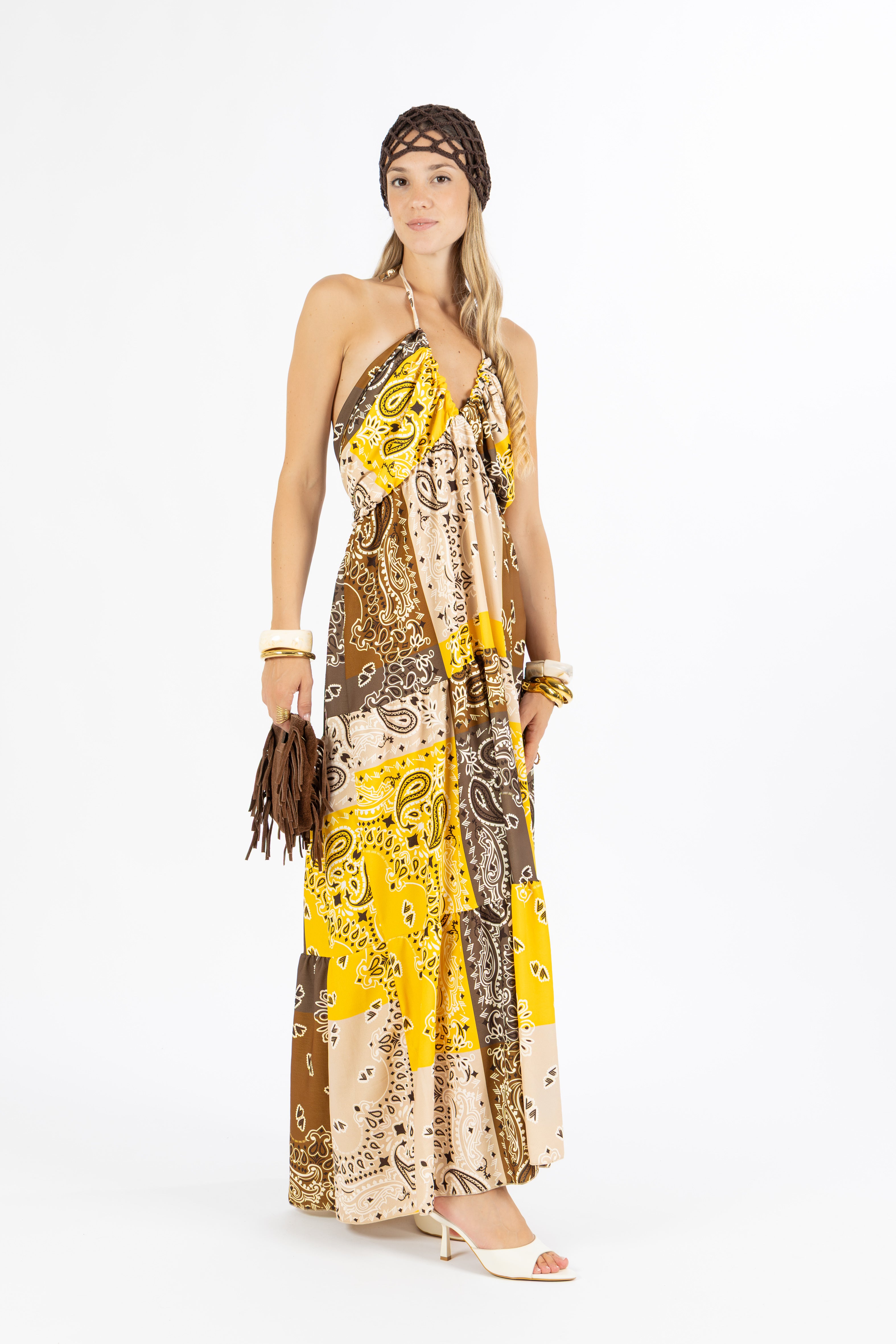 Abito bandana giallo