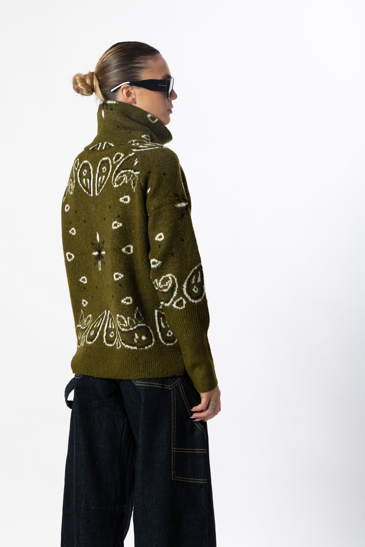 Maglione bandana verde militare