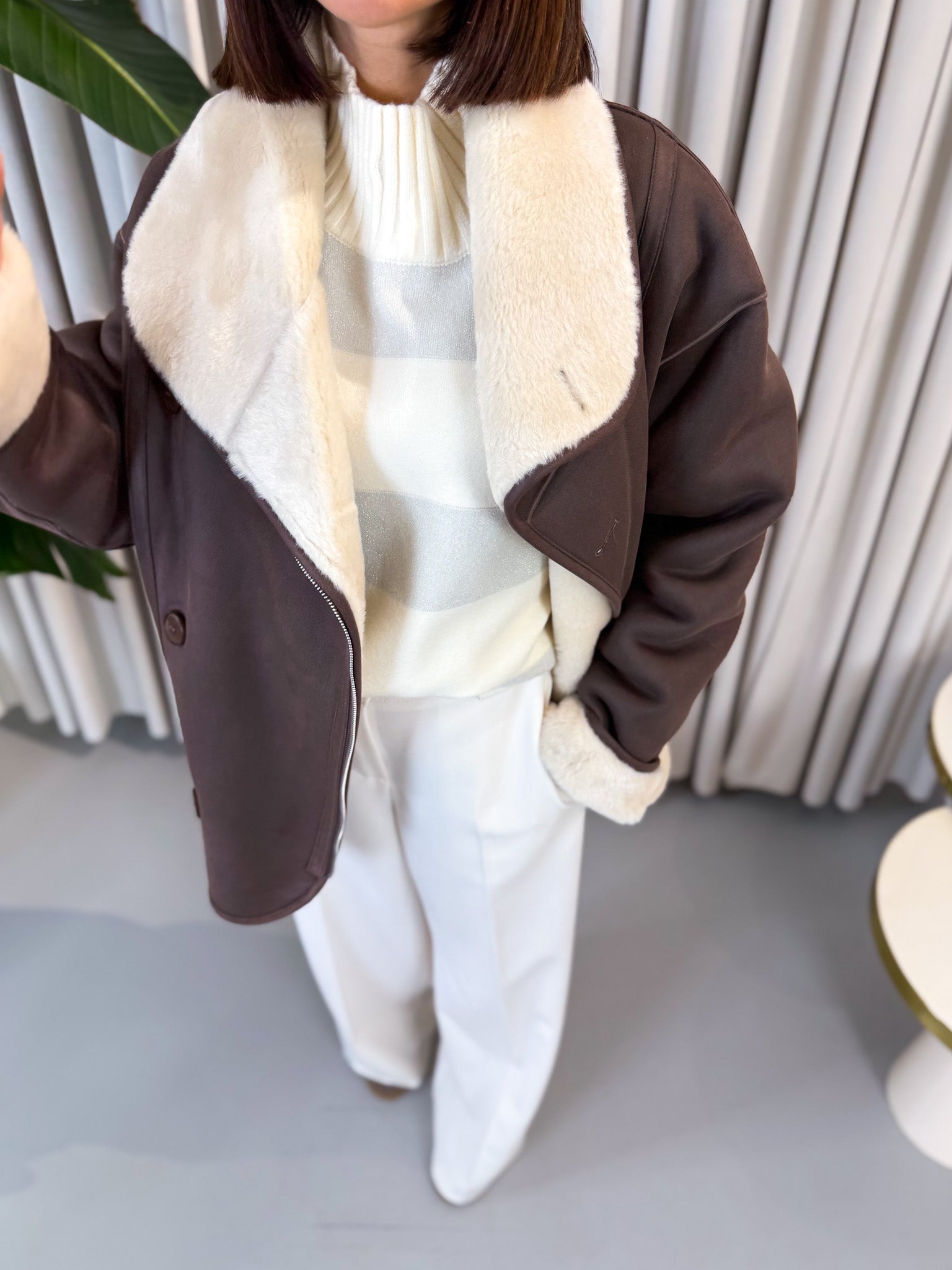 Eco montone cioccolato