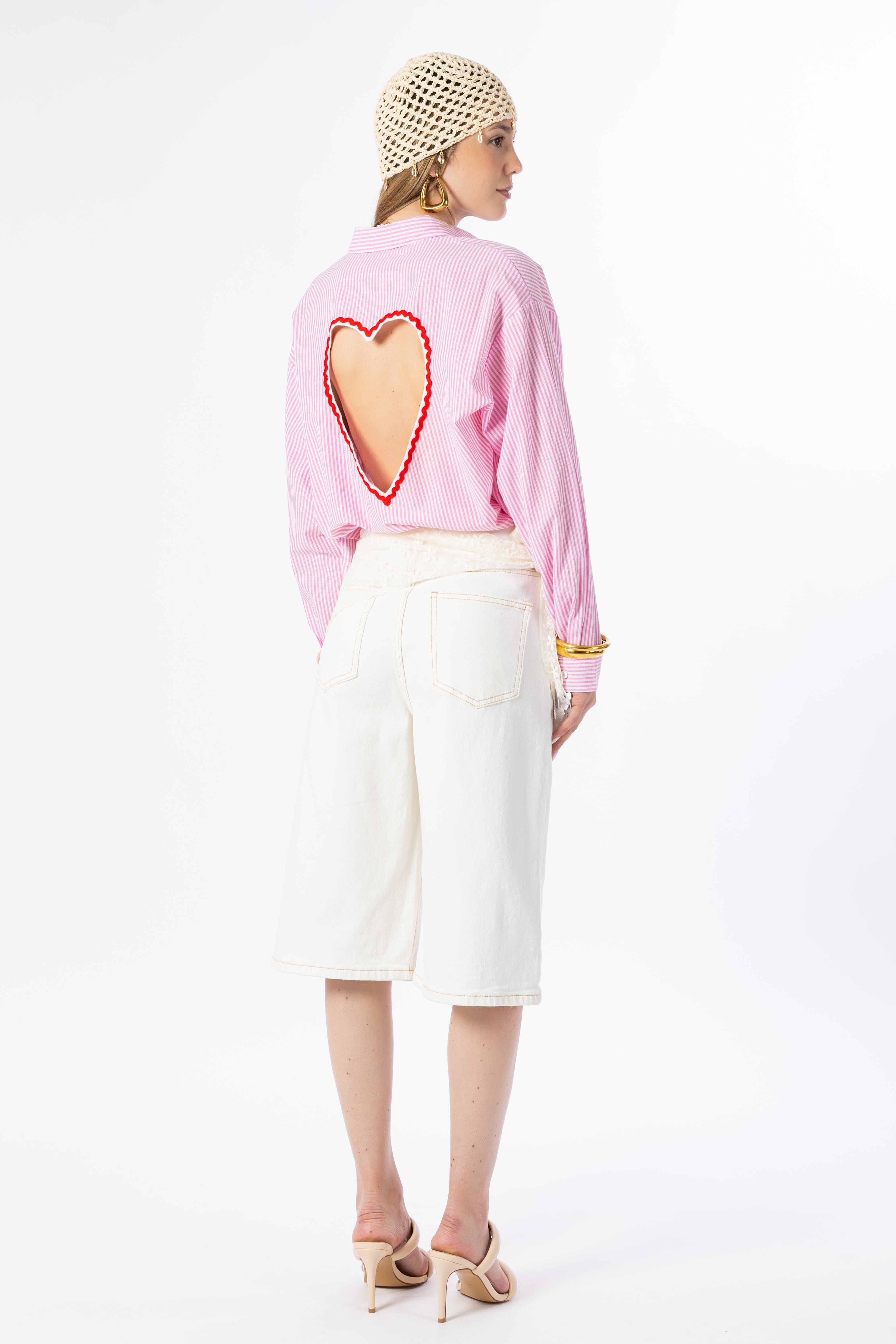 Camicia rosa cuore