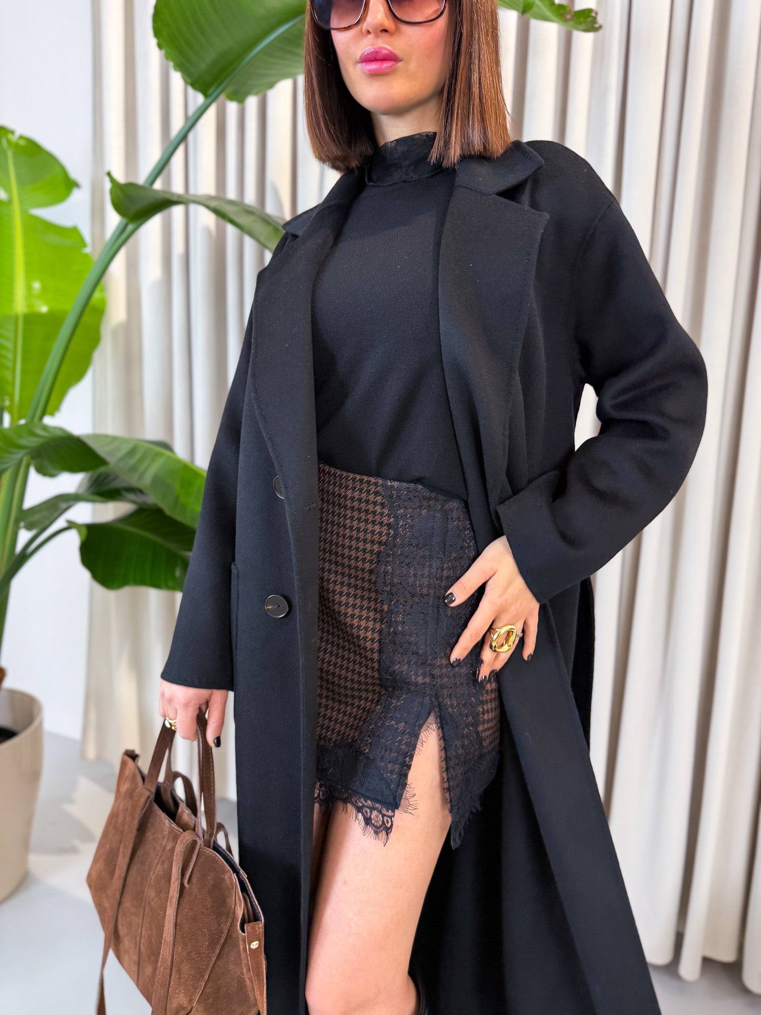 Cappotto lungo di lana