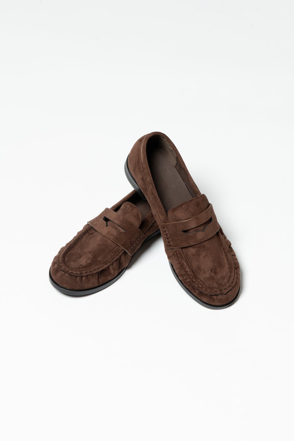 Mocassino Firenze eco suede cioccolato