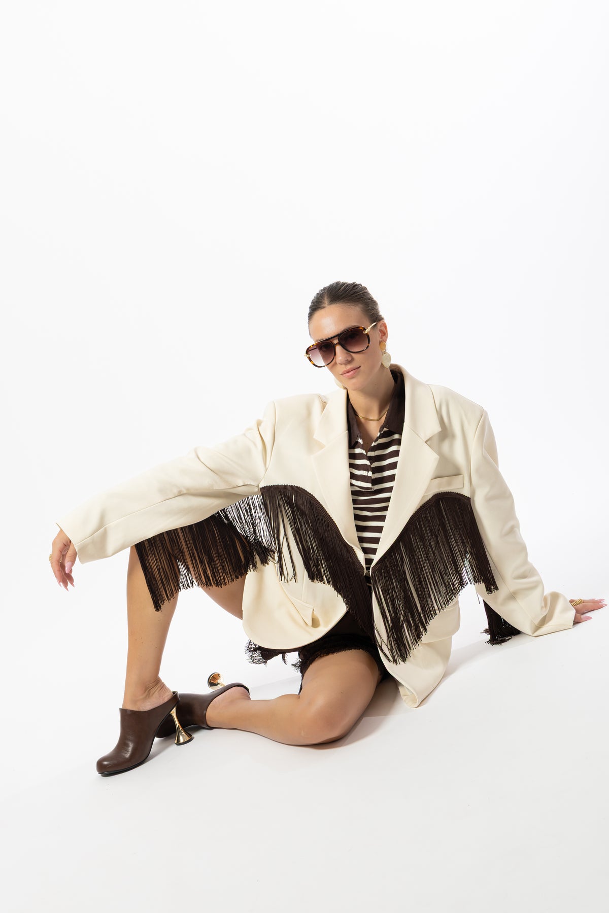 Blazer frange panna