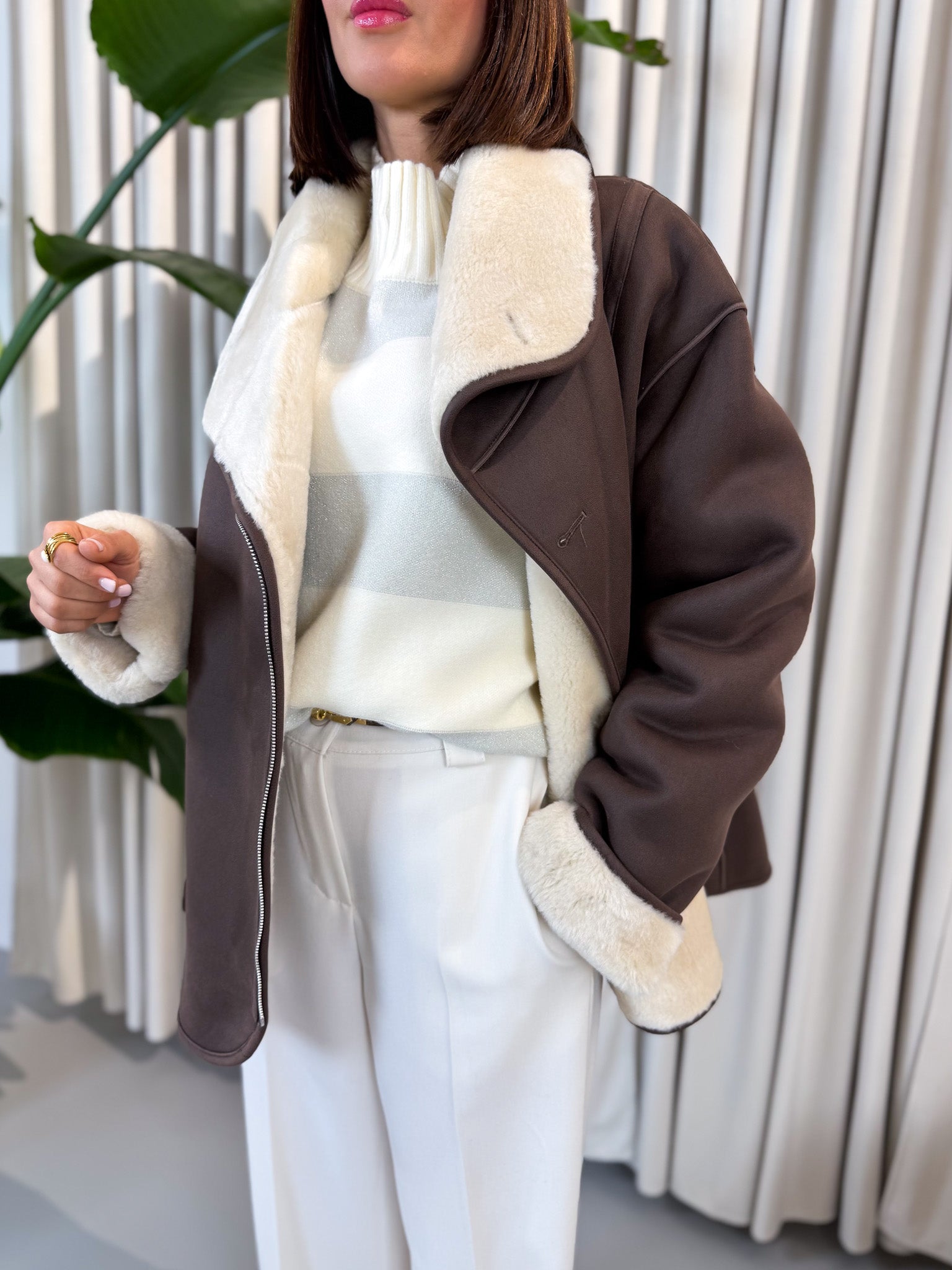 Eco montone cioccolato