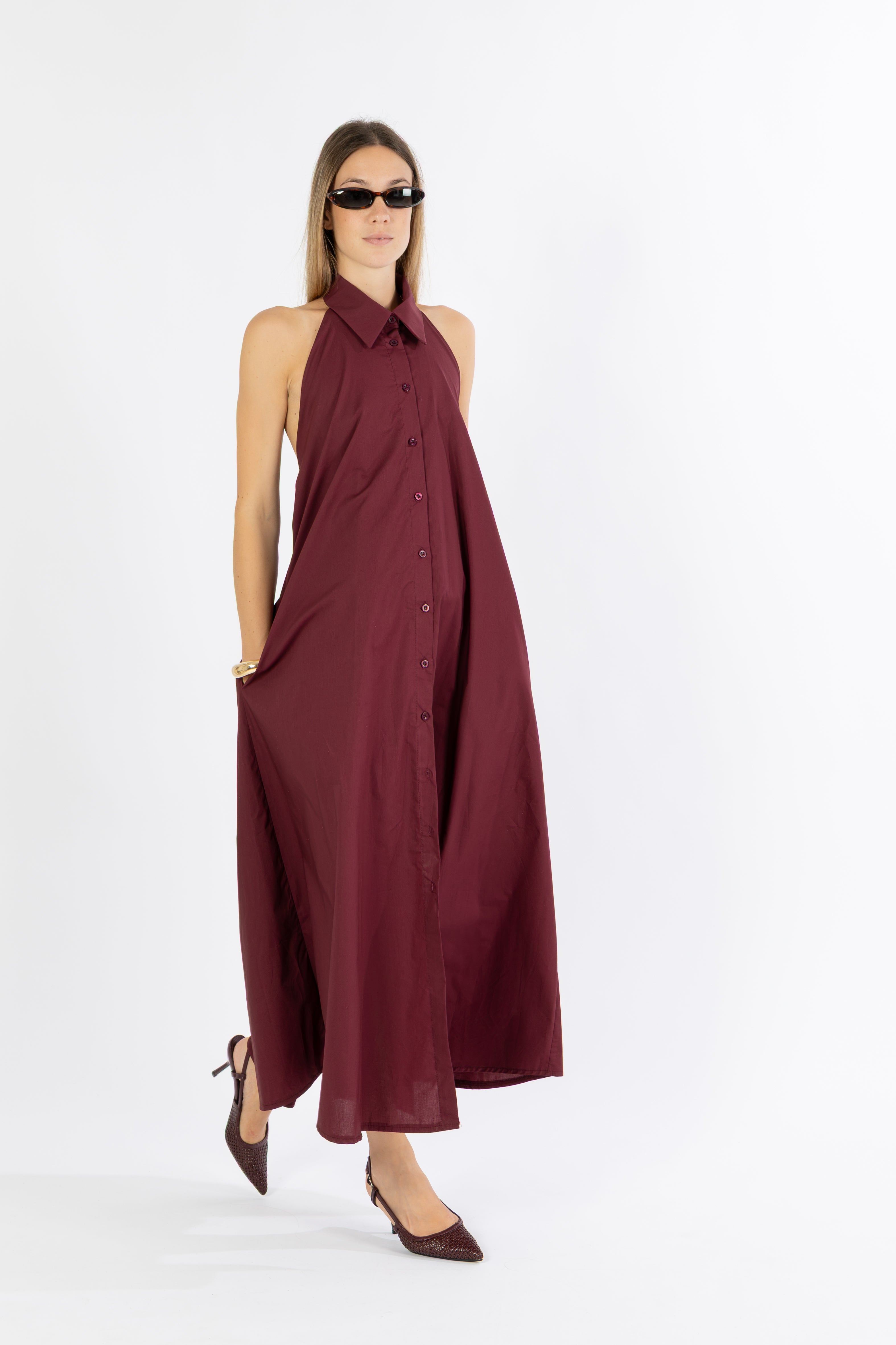 Abito Gaia bordeaux