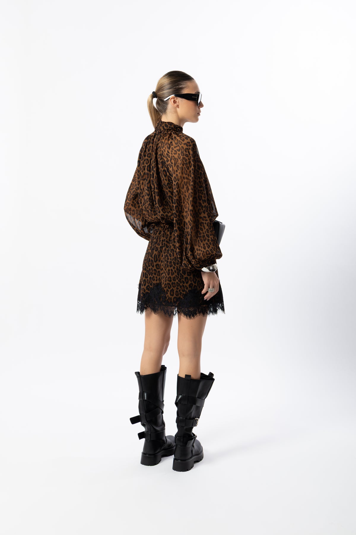 Abito corto animalier