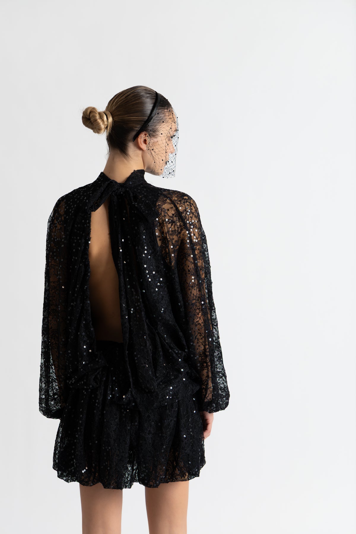 Abito corto paillettes