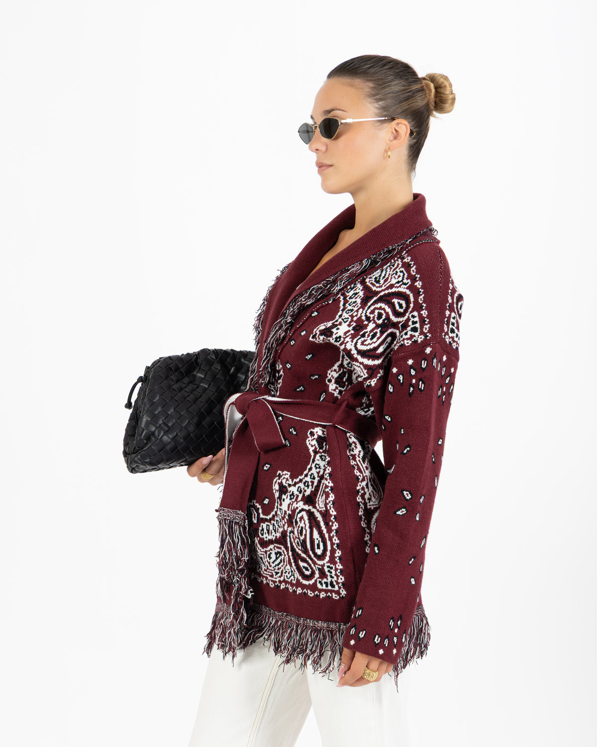 Cardigan bandana bordeaux
