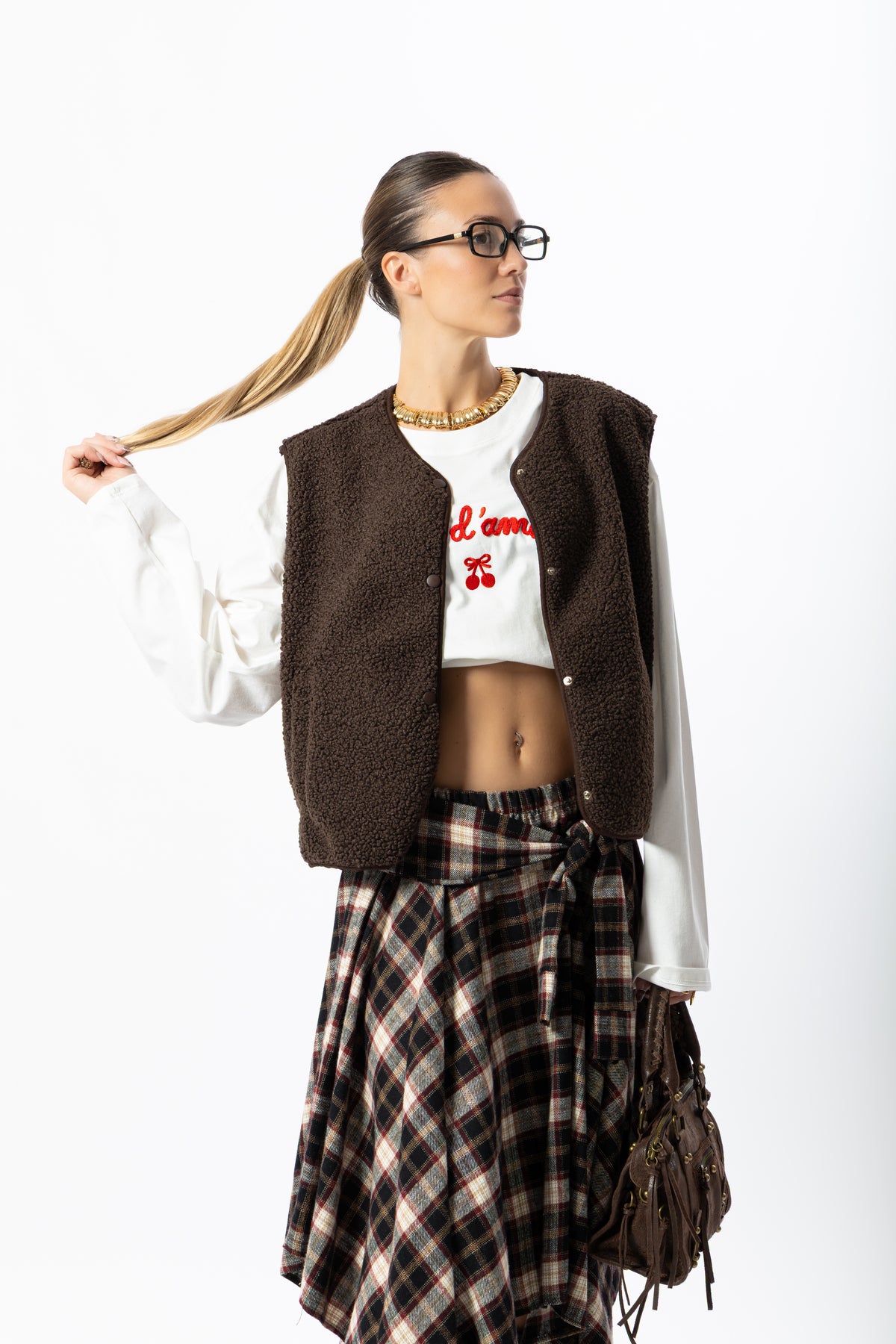 Gilet Teddy cioccolato