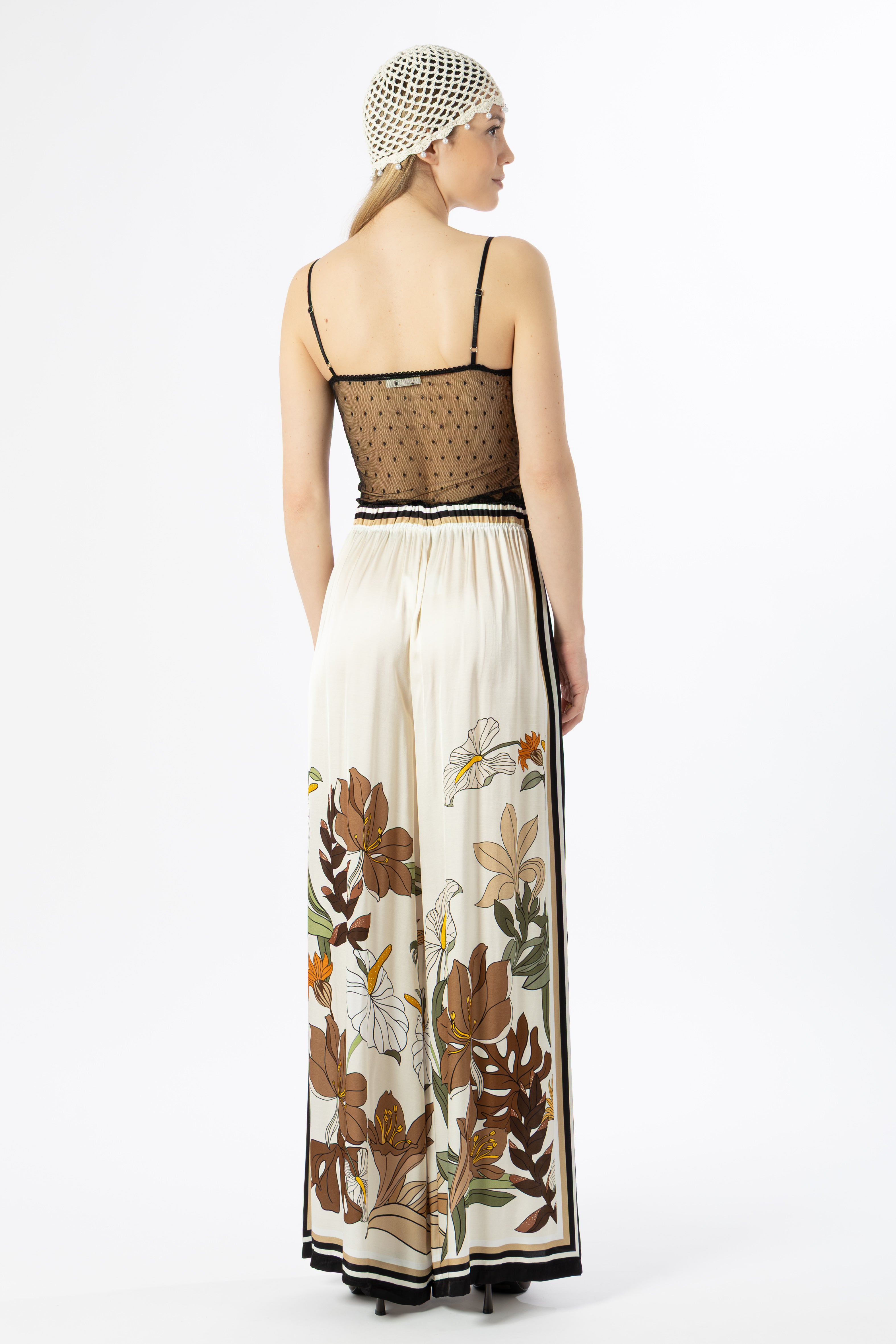 Top pizzo nero