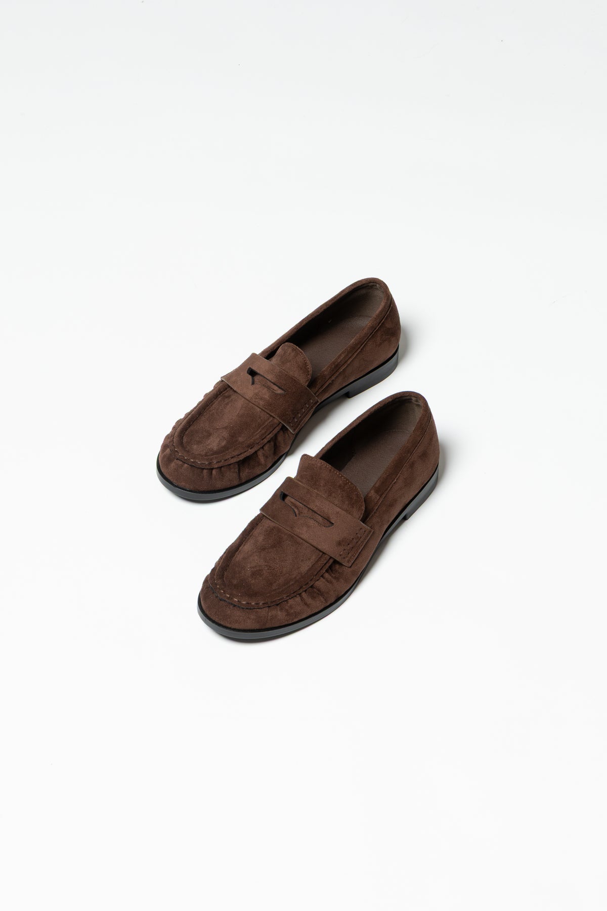 Mocassino Firenze eco suede cioccolato