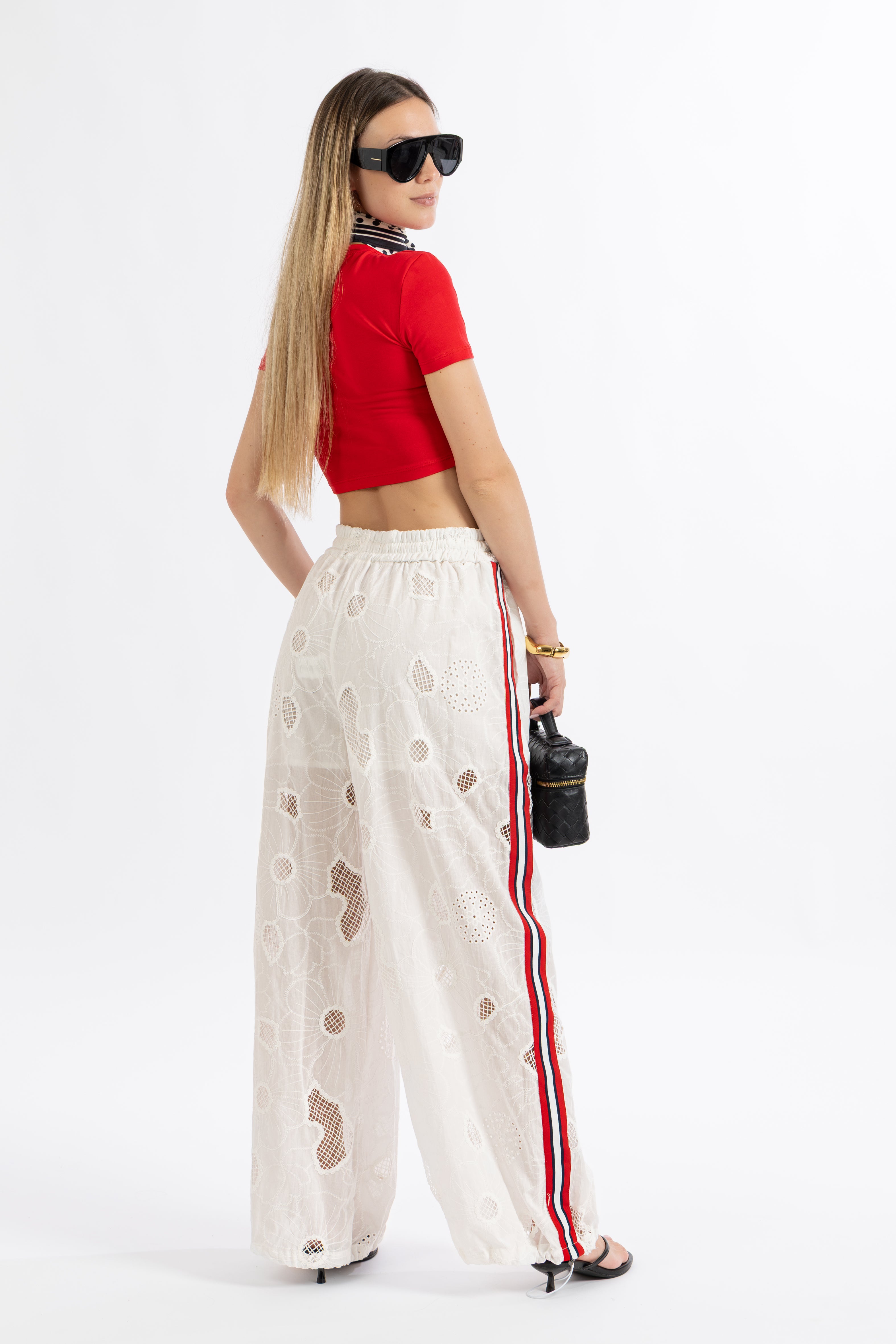 Pantalone sangallo ricami