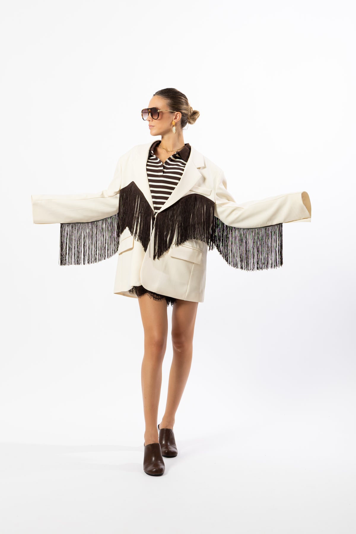 Blazer frange panna
