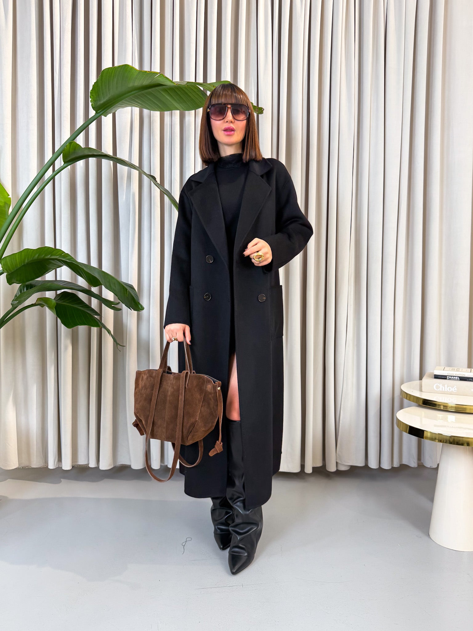 Cappotto lungo di lana