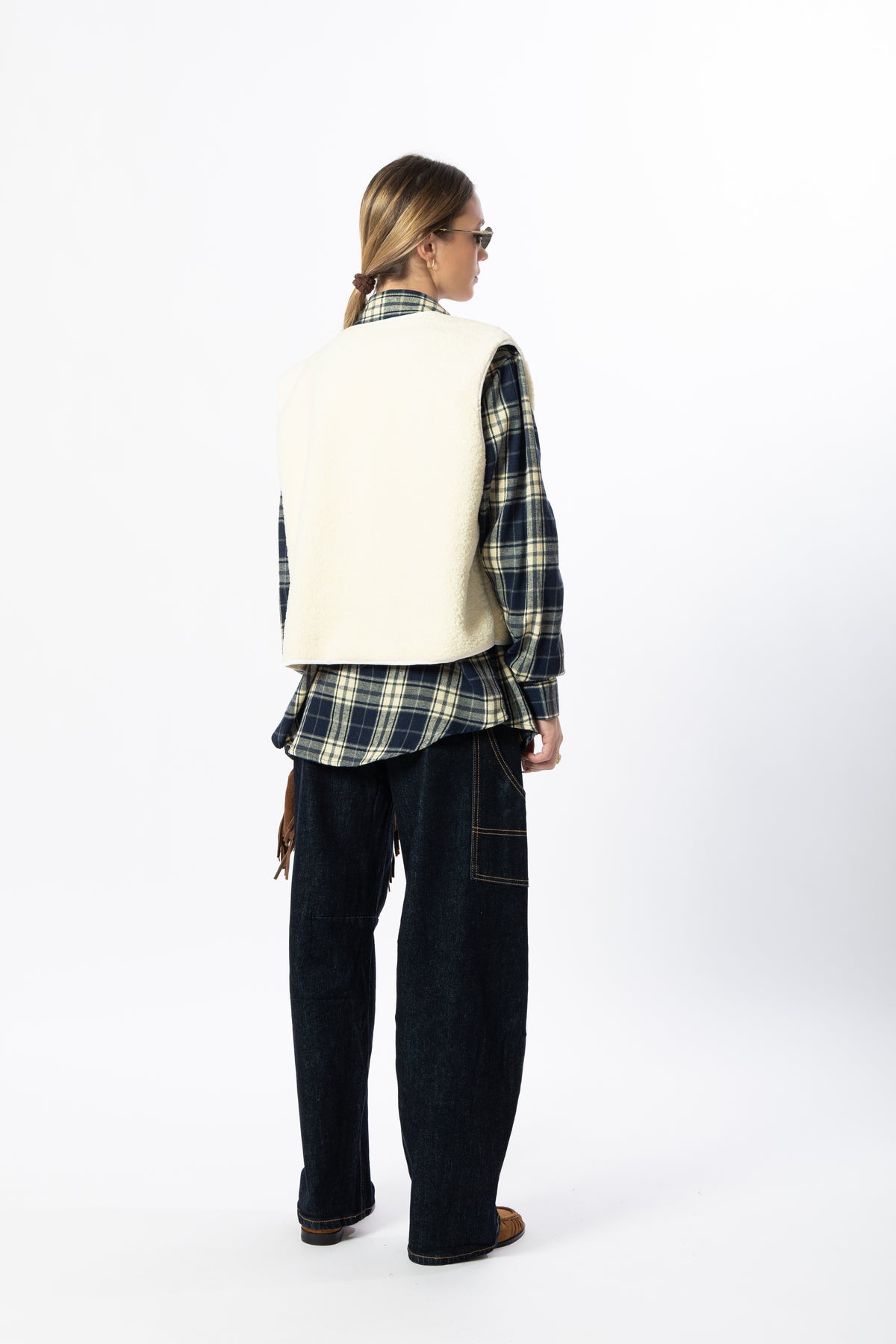 Gilet Teddy panna