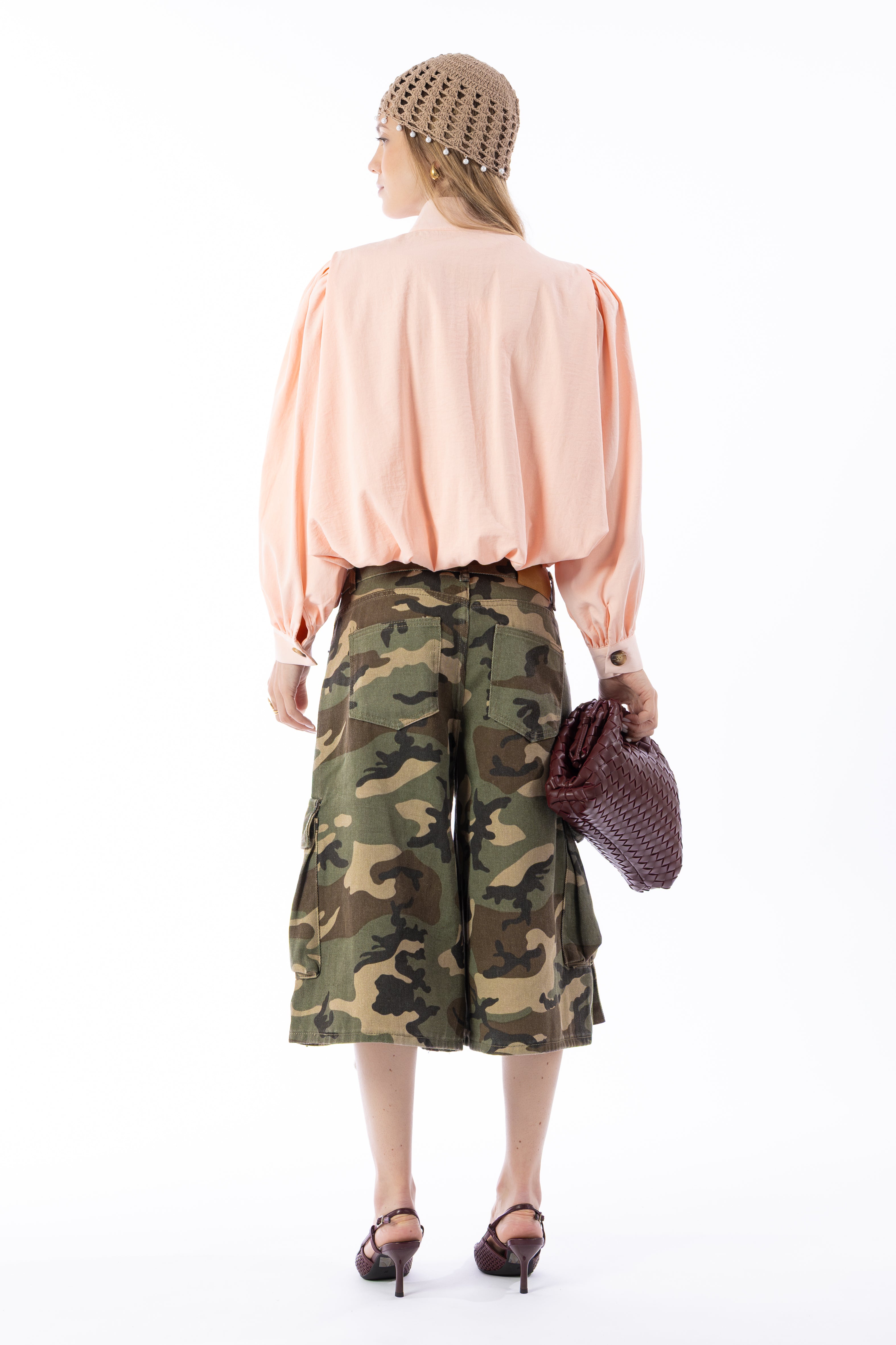 Blusa crop rosa