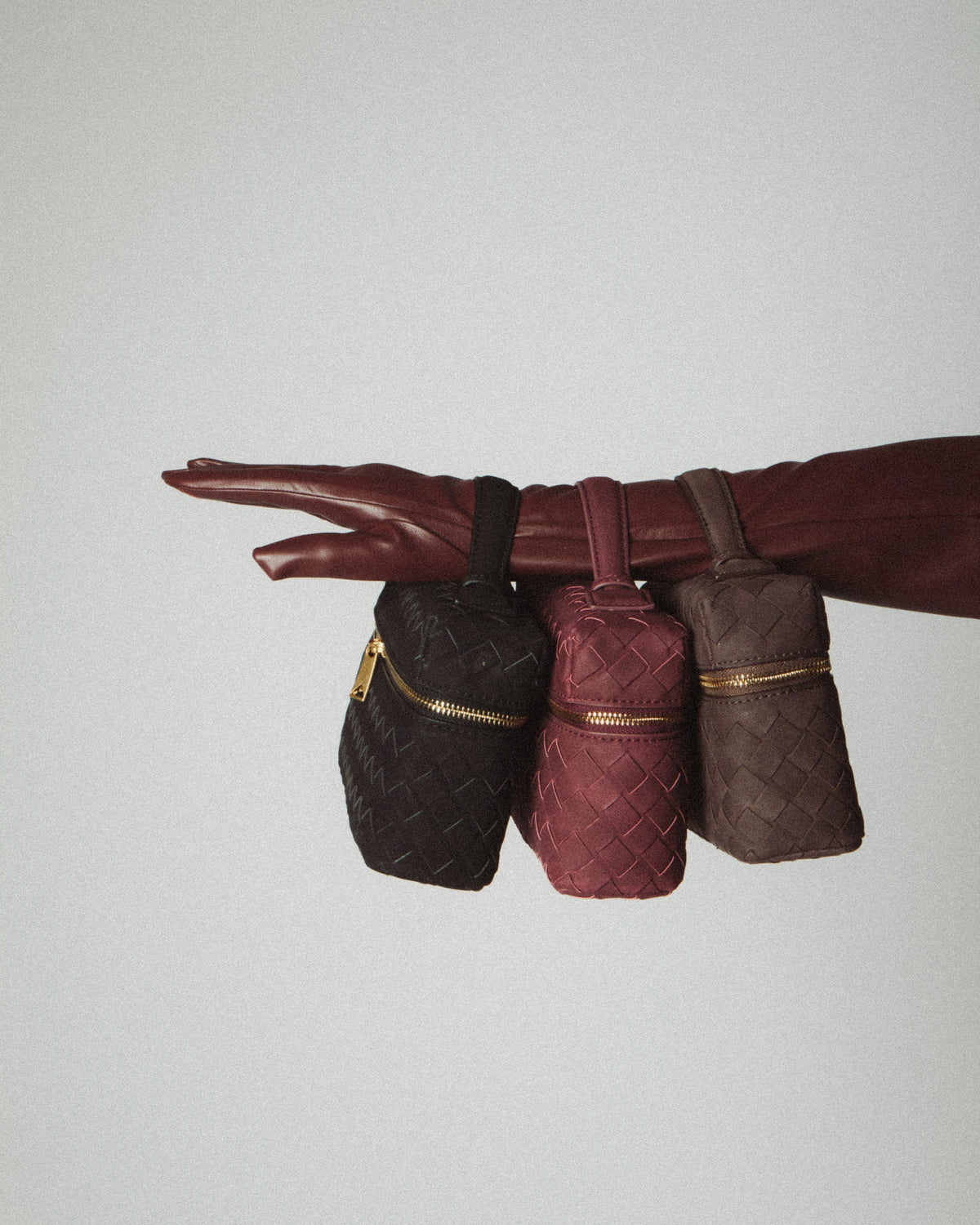 Borsa intrecciata Jessi suede
