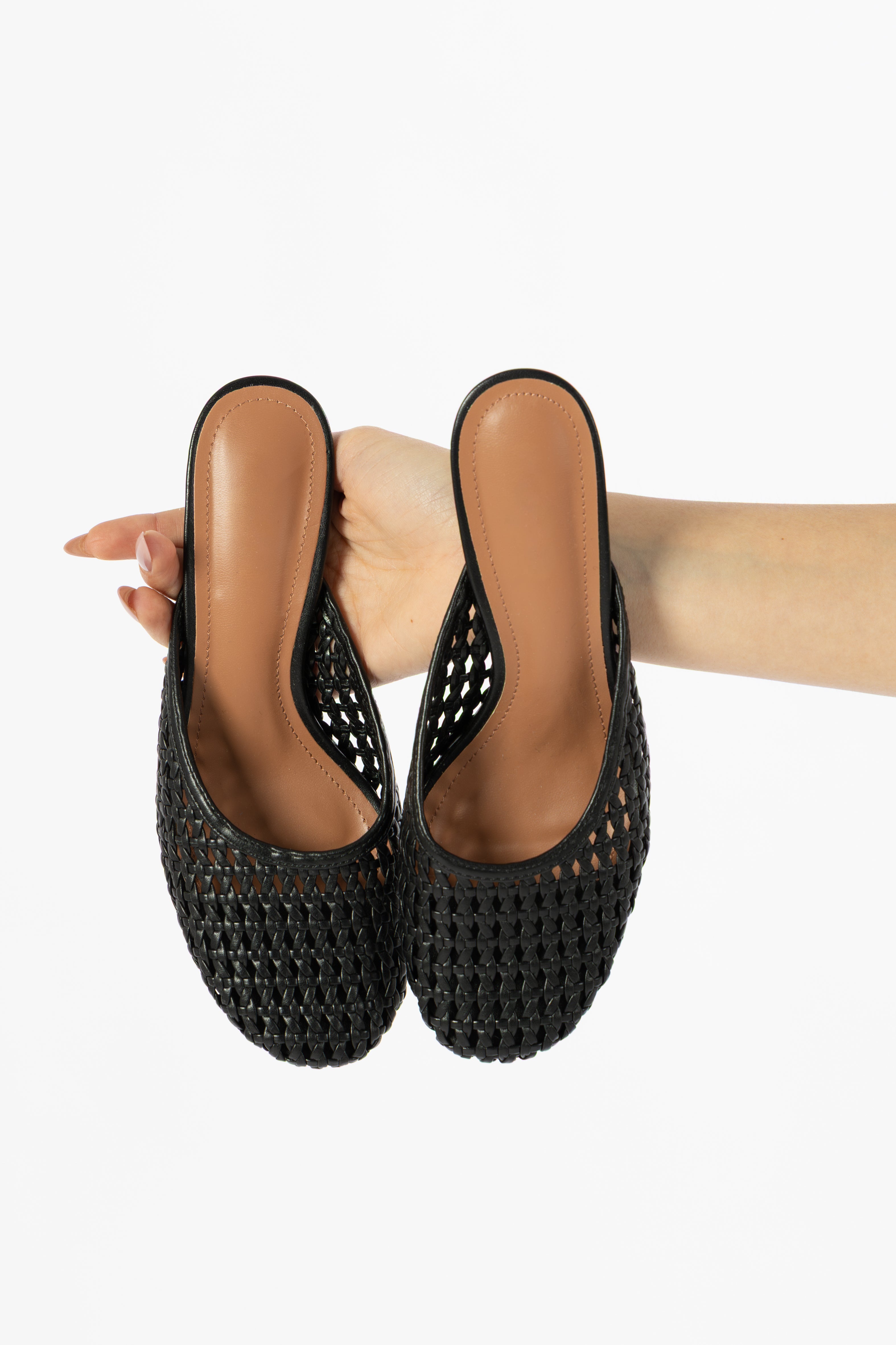 Mules intrecciata