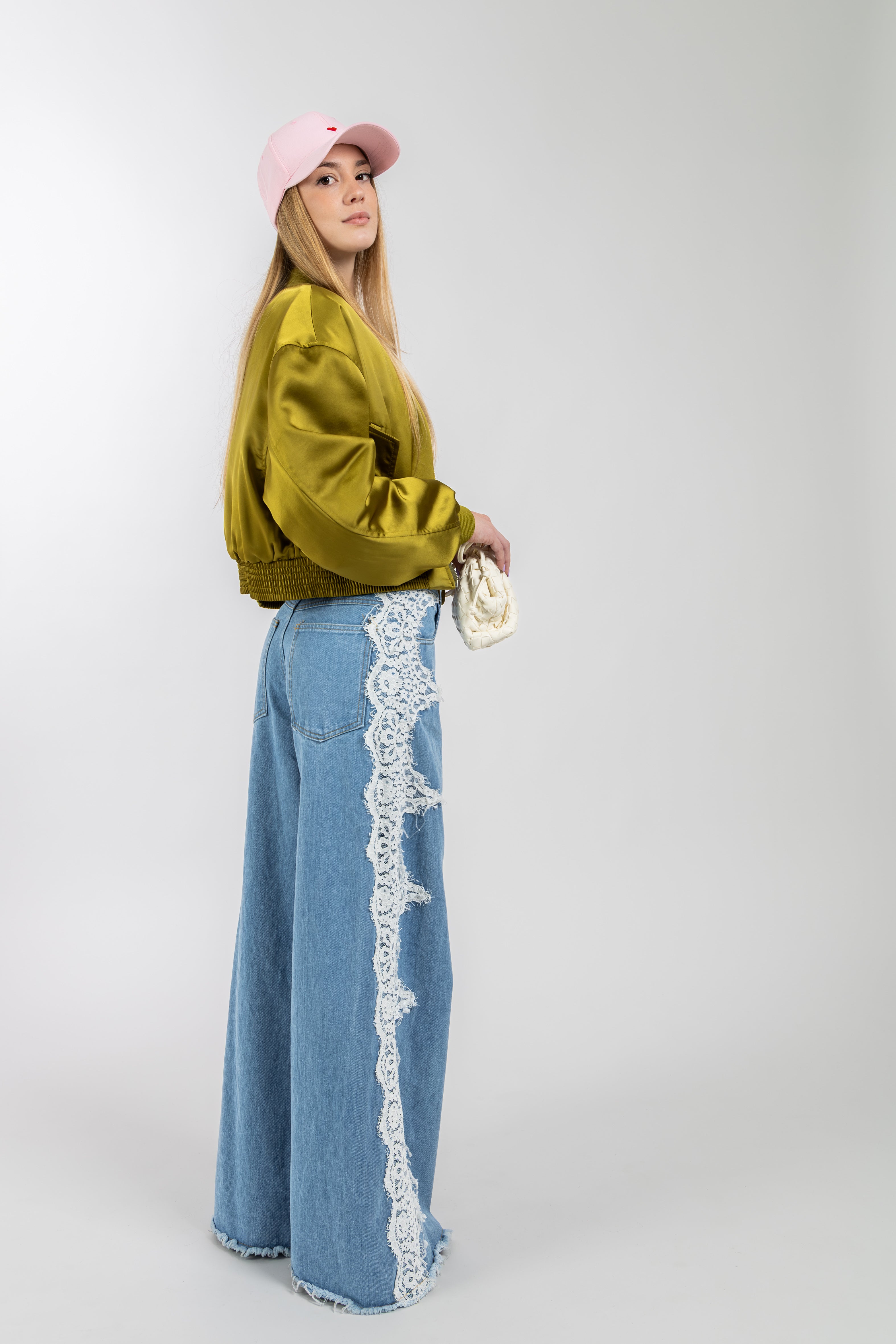Jeans con pizzo
