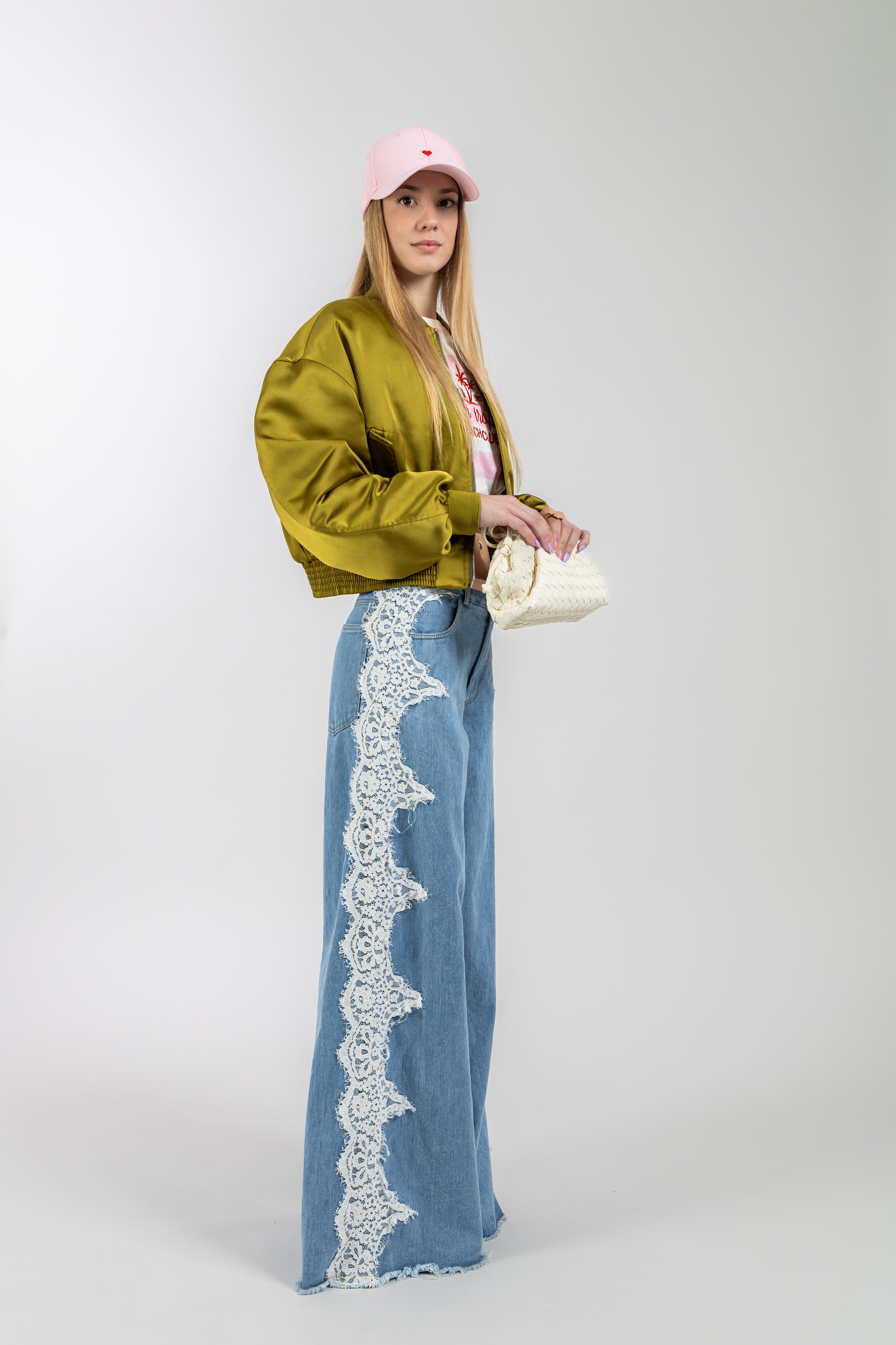 Jeans con pizzo