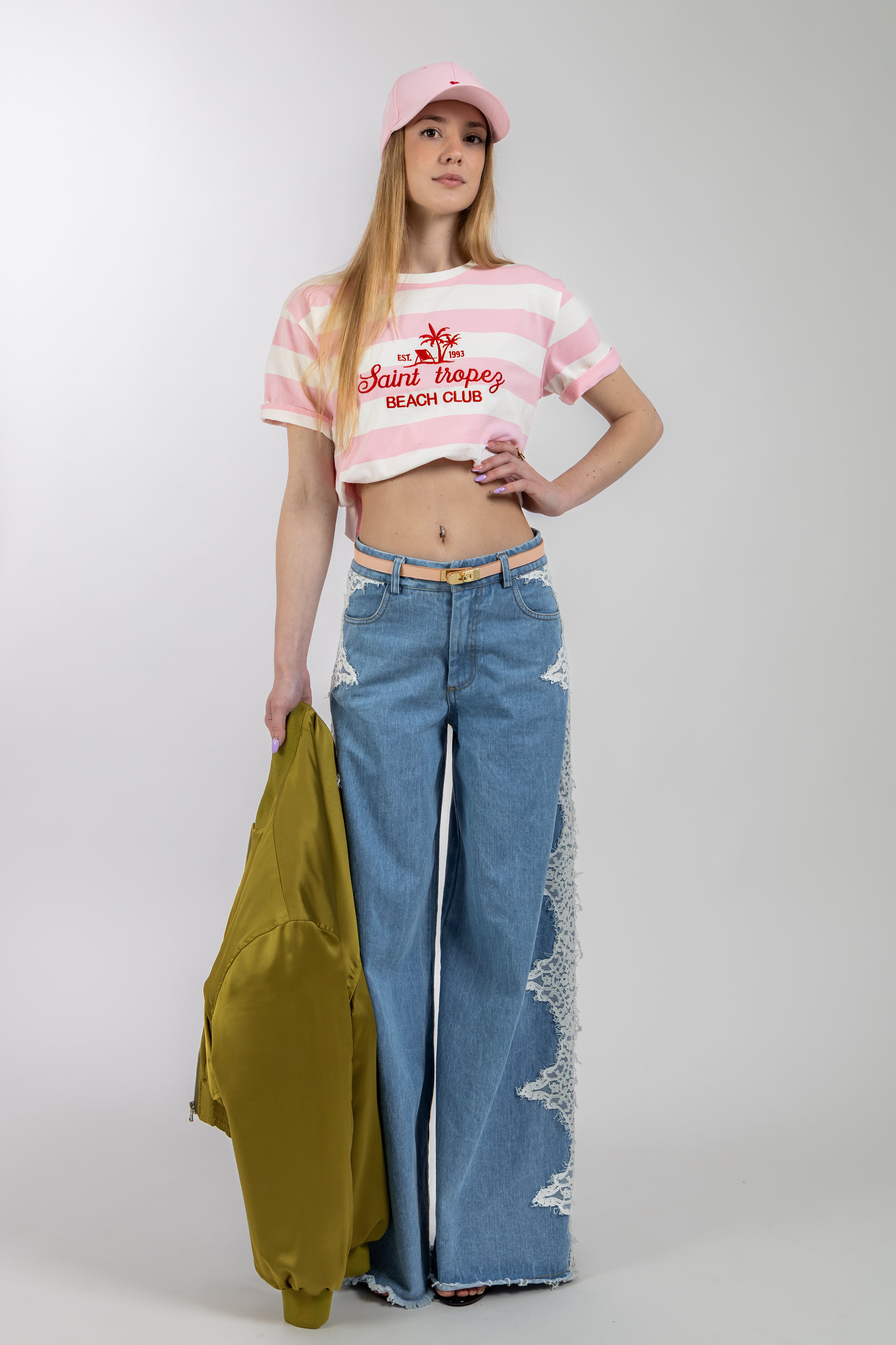 Jeans con pizzo