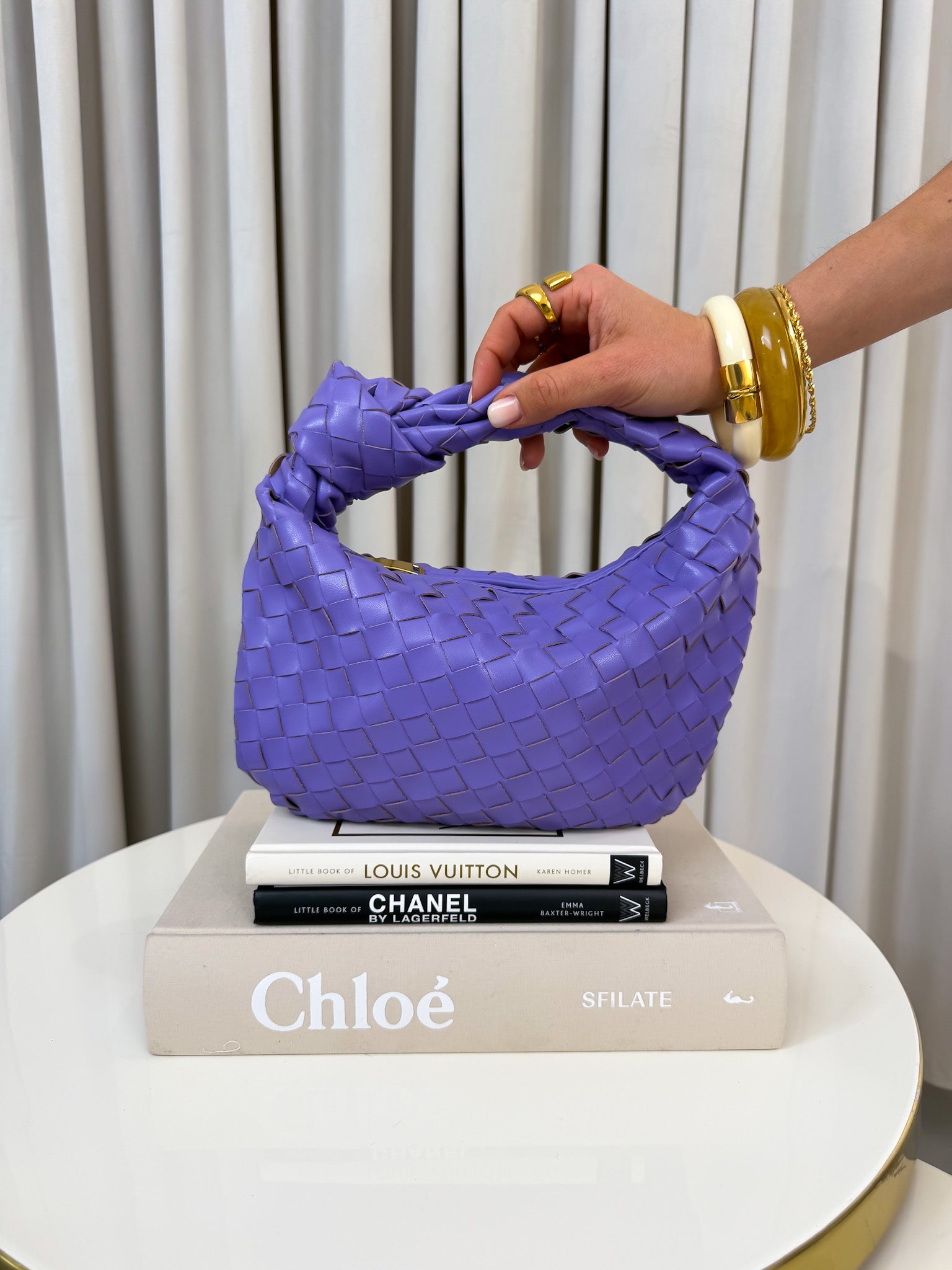 Borsa Tess mini intrecciata