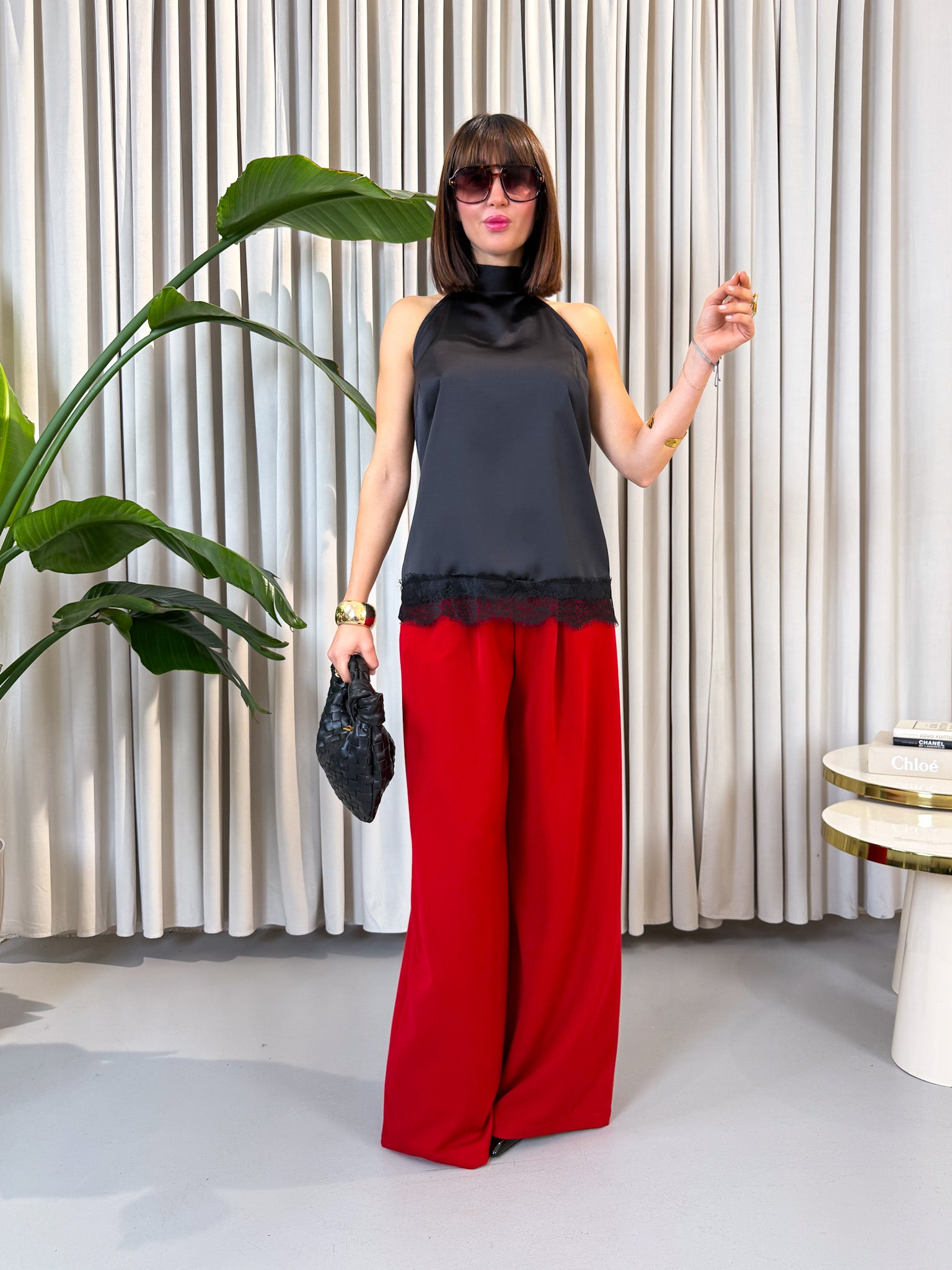 Pantalone sartoriale rosso