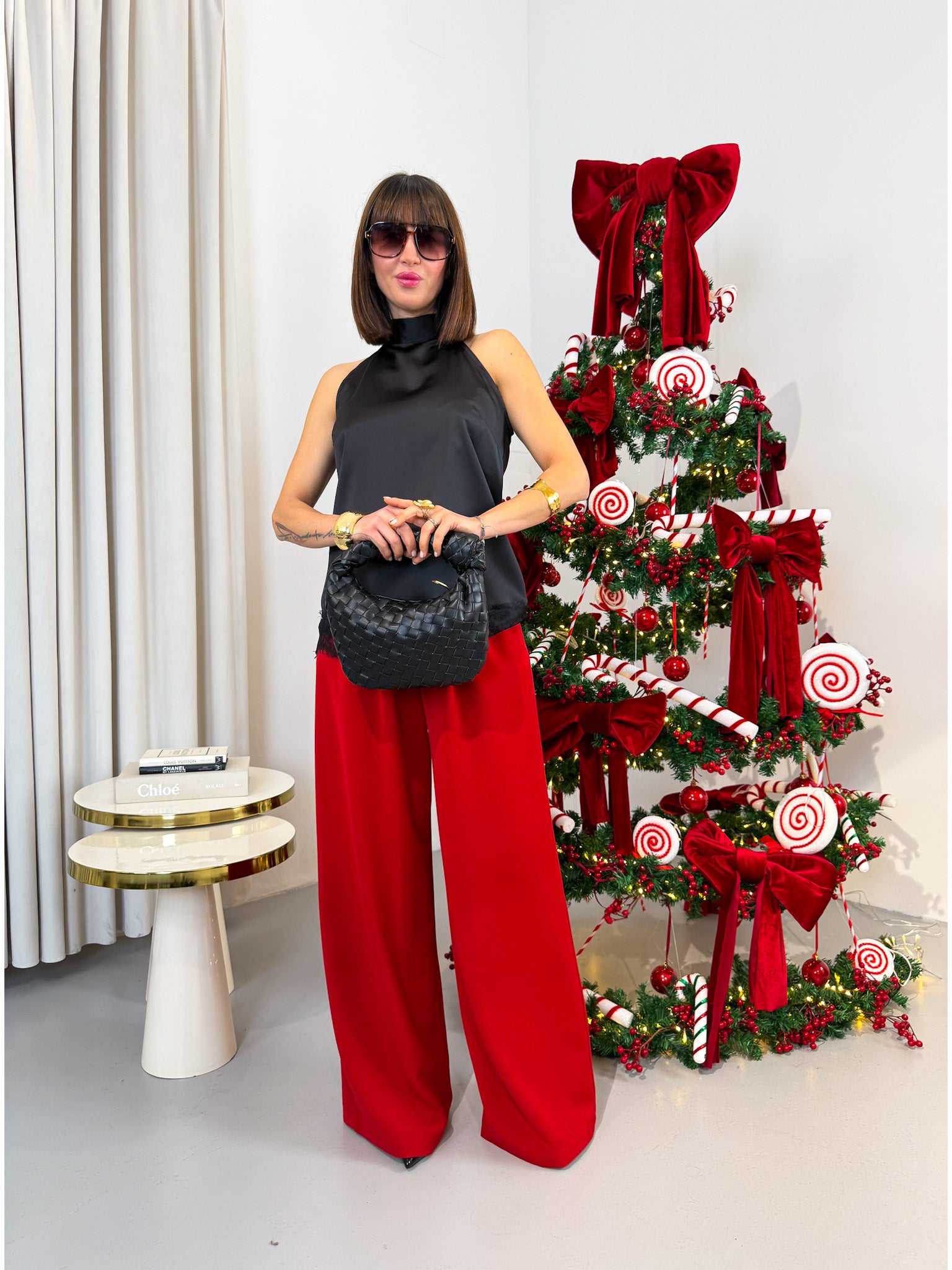 Pantalone sartoriale rosso