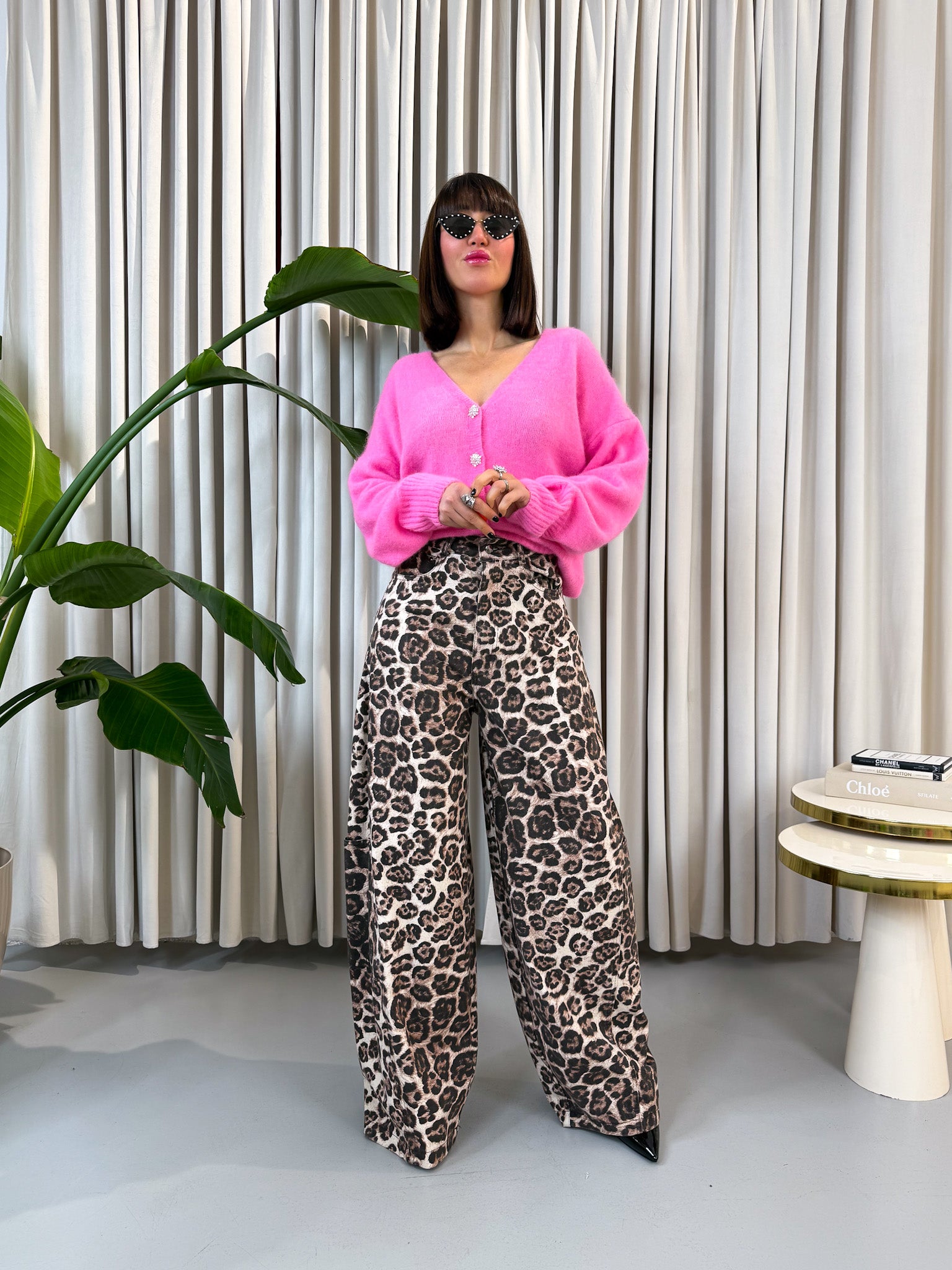 Jeans balloon animalier