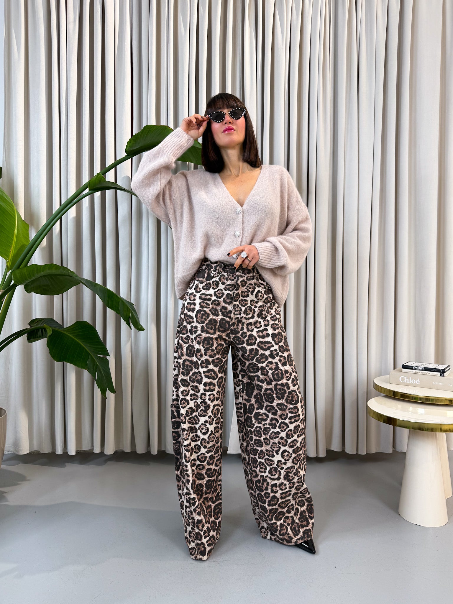 Cardigan alpaca beige