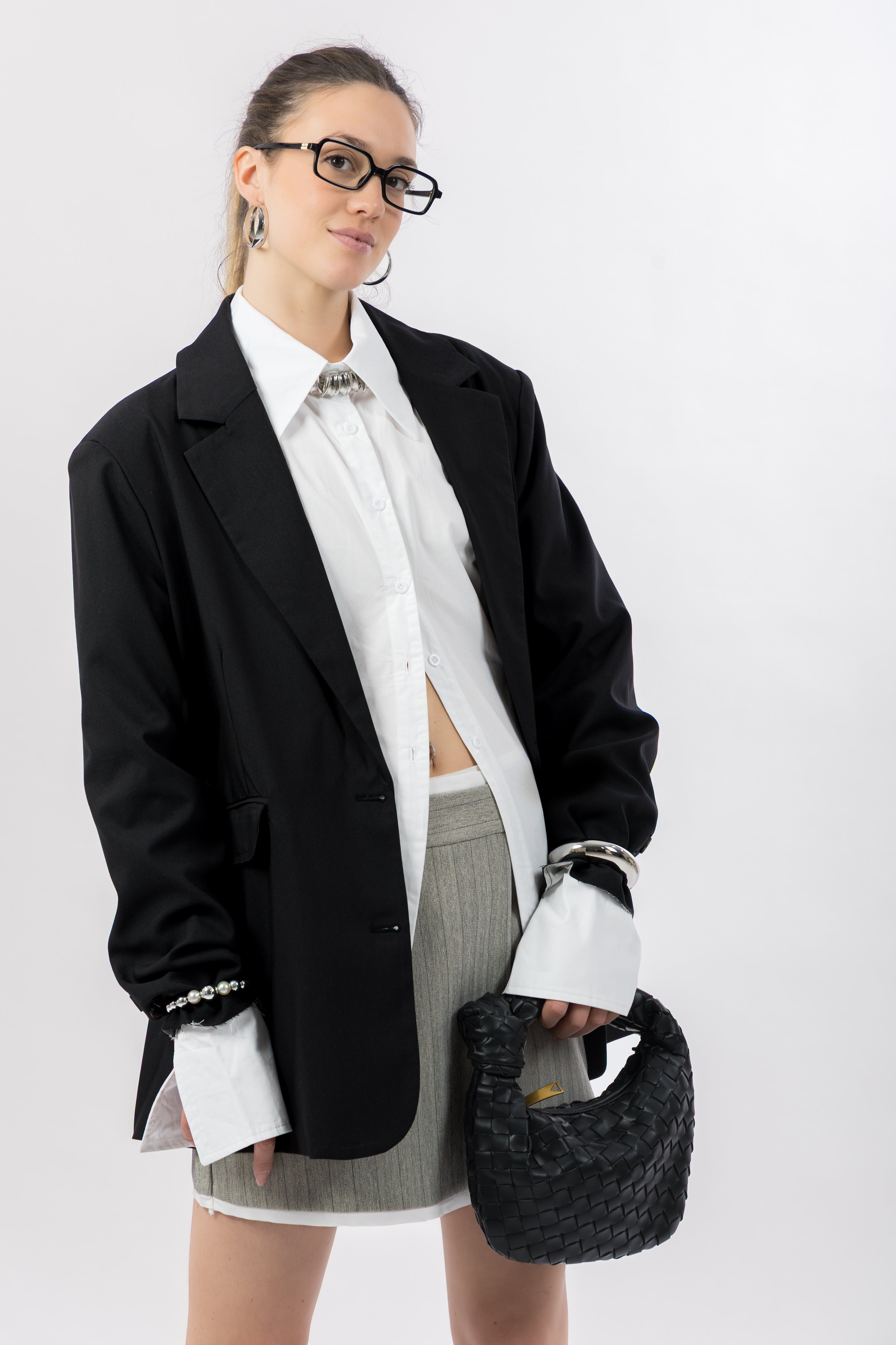 Blazer over nero