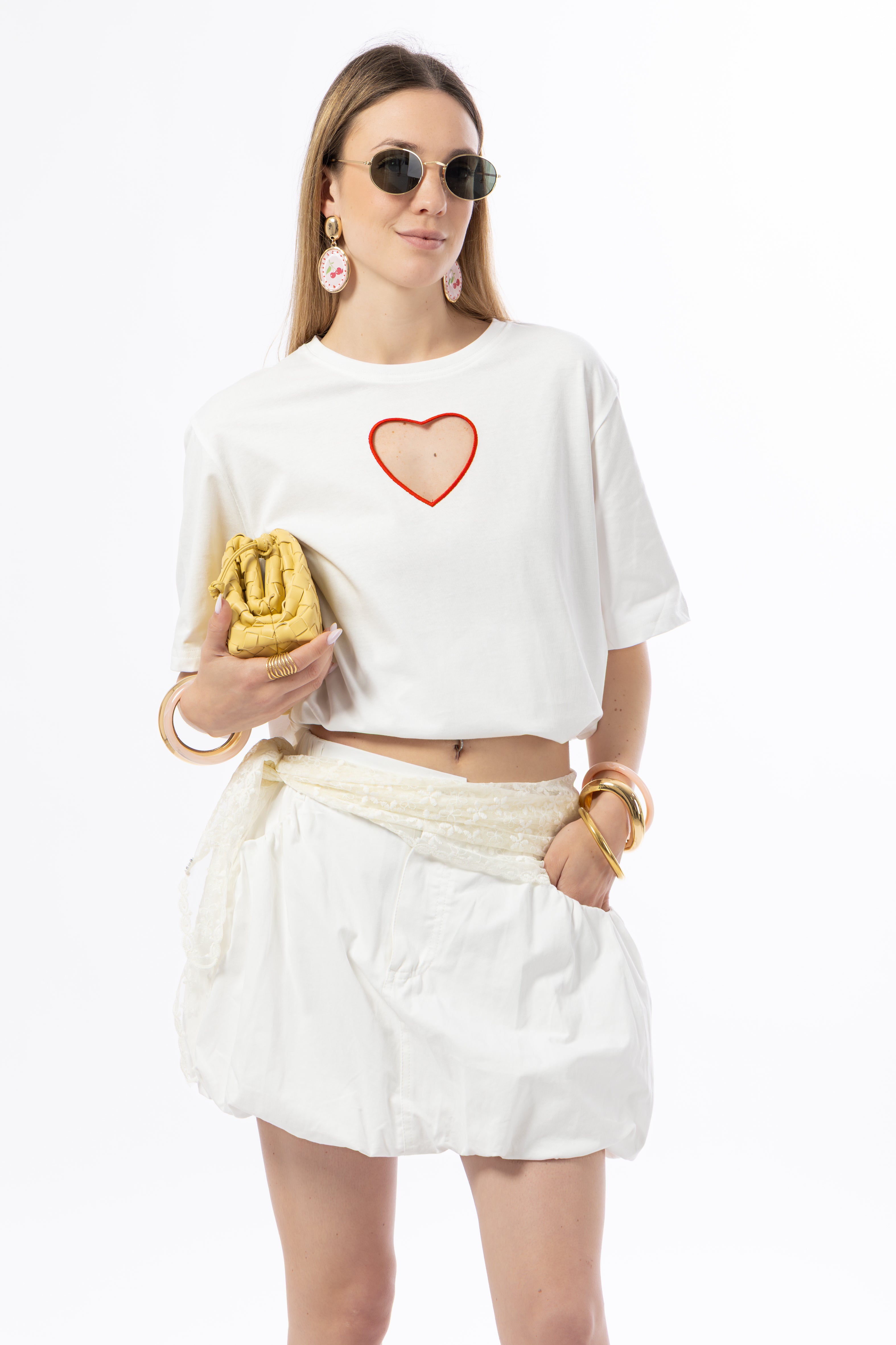 T-shirt over cuore
