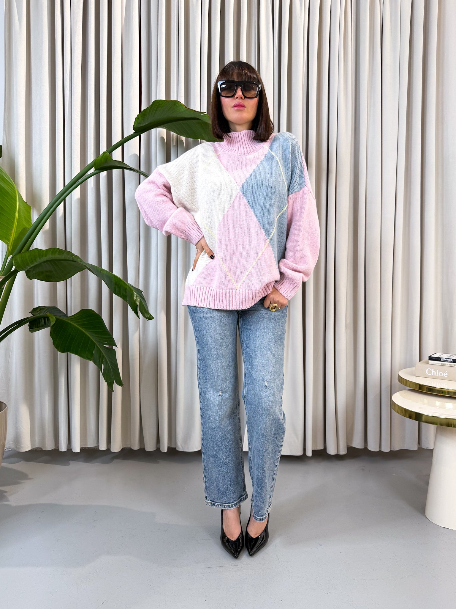 Jeans regular denim medio