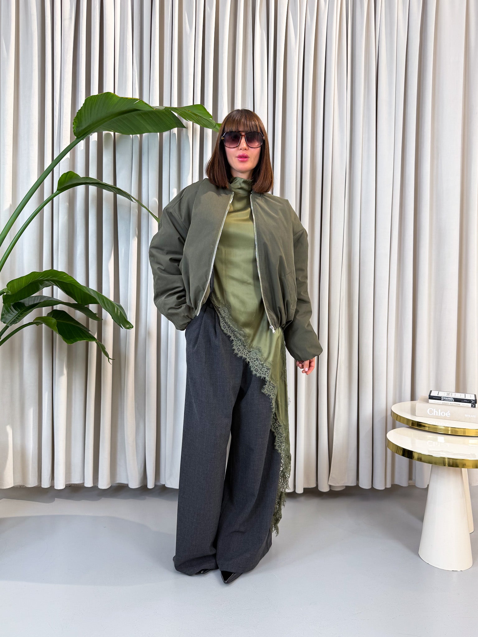 Pantalone sartoriale antracite