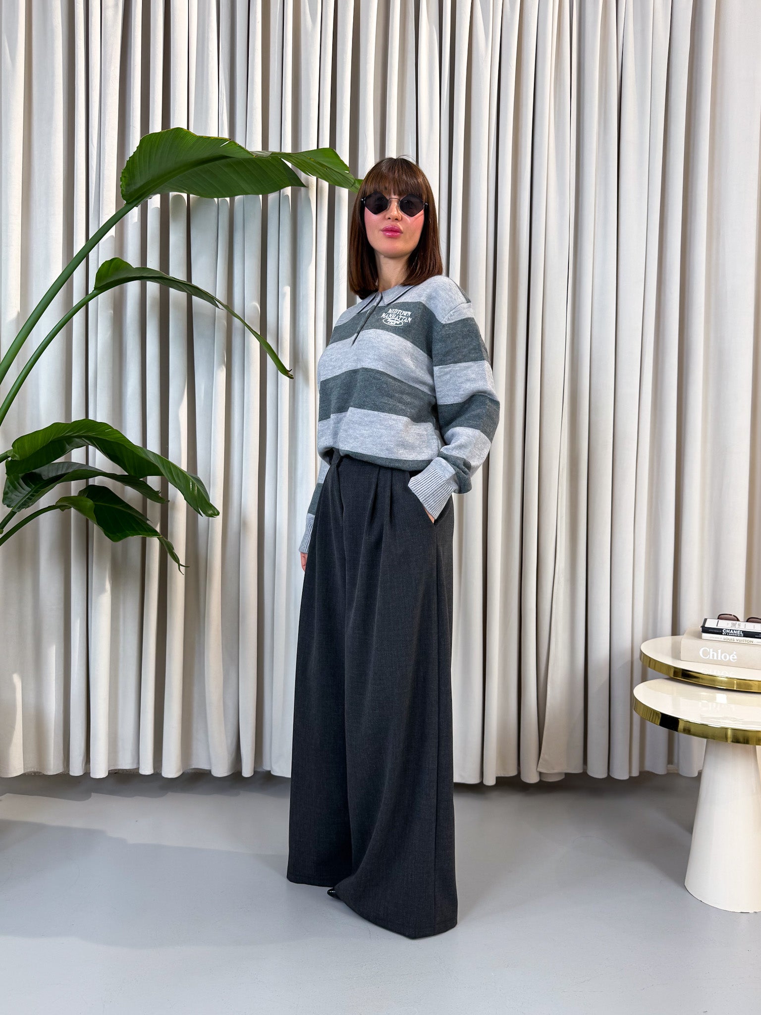 Pantalone sartoriale antracite