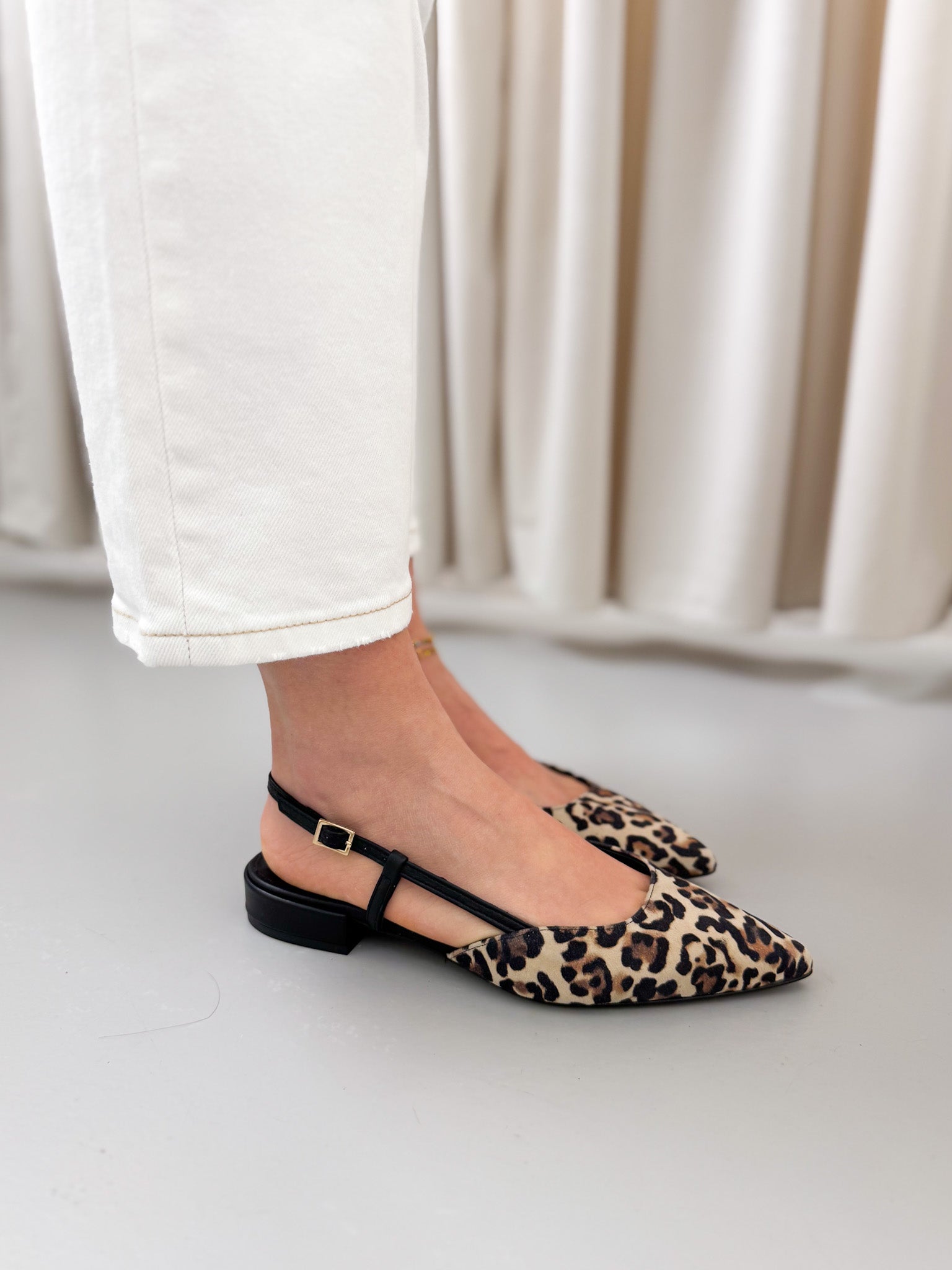 Slingback animalier