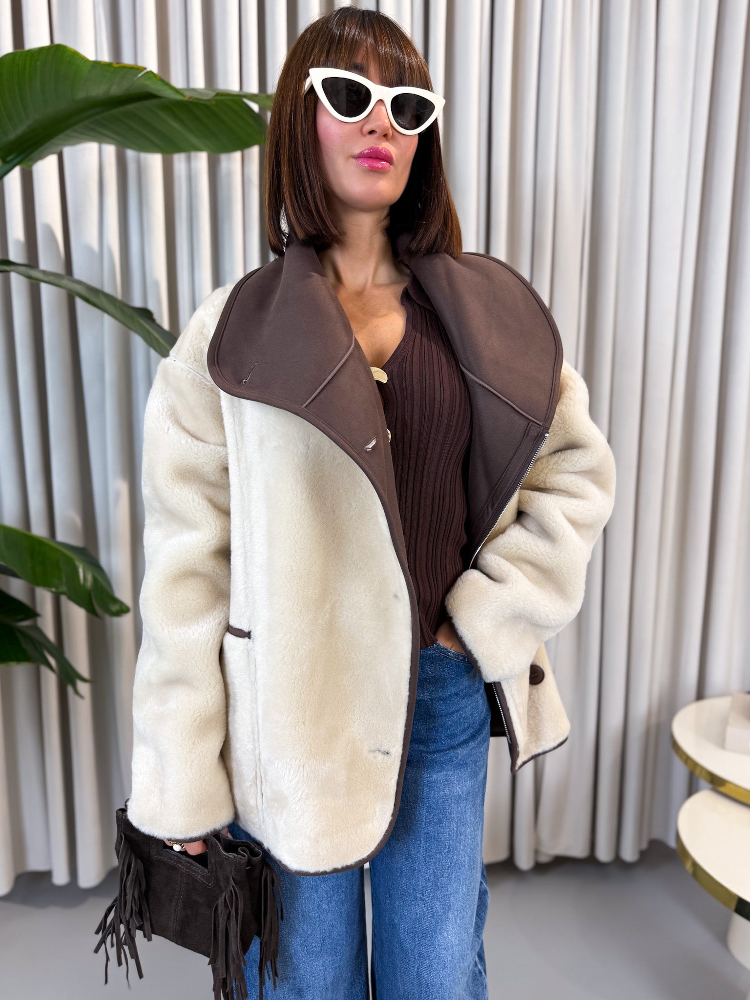 Eco montone cioccolato