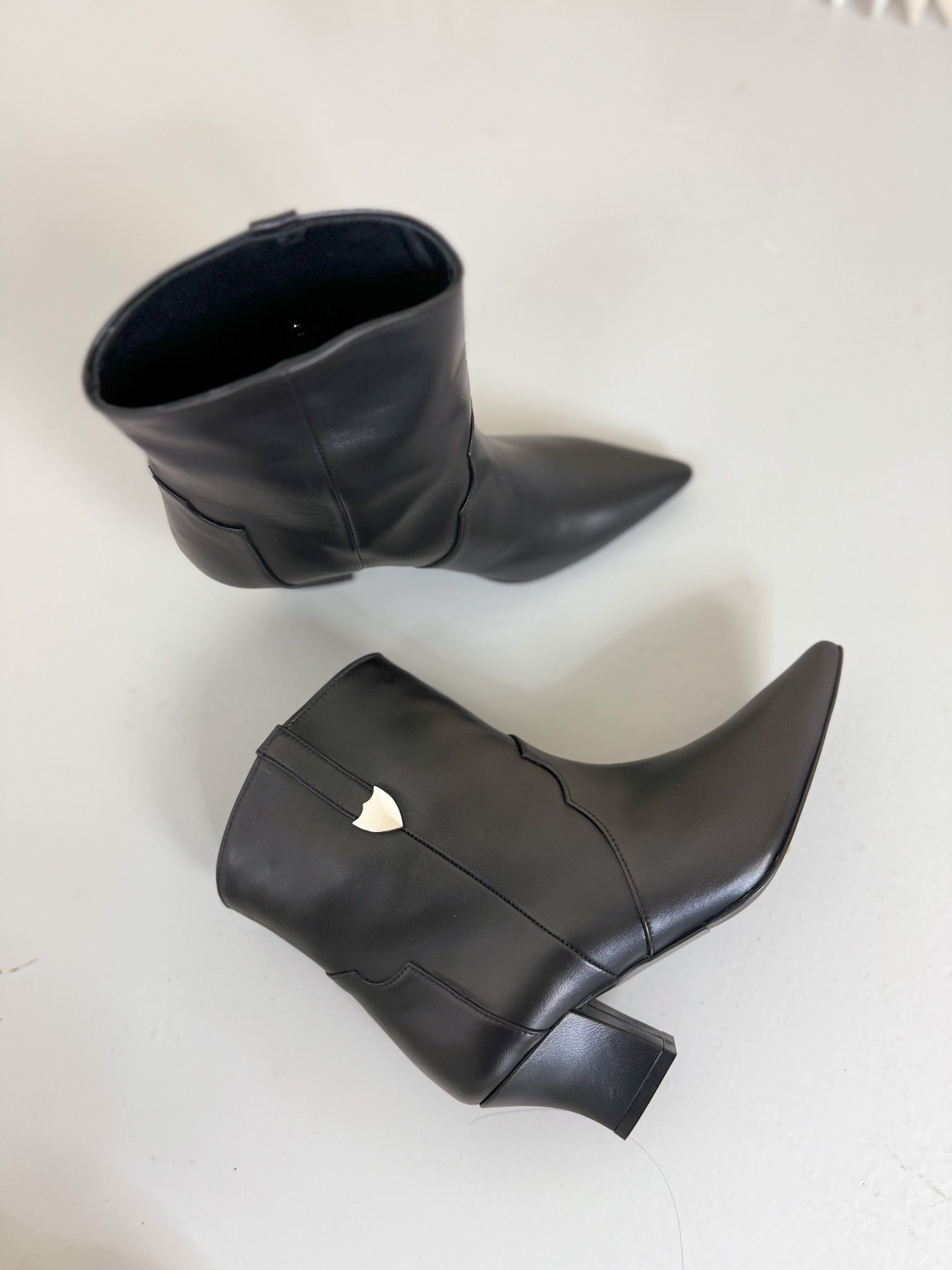 Texano midi color nero