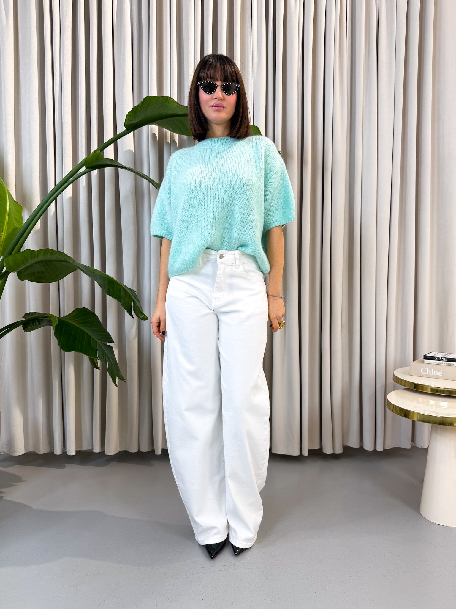 Maglione manica corta Tiffany