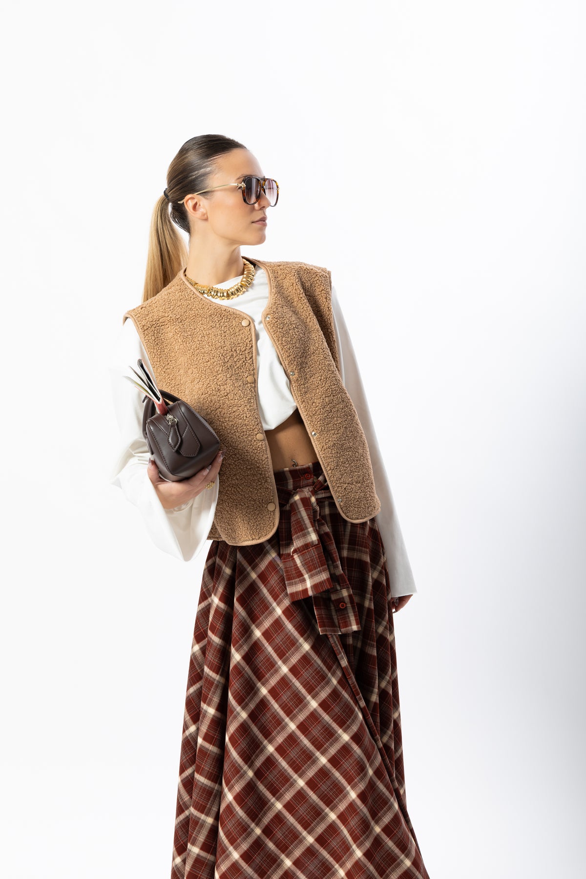 Gilet Teddy biscotto
