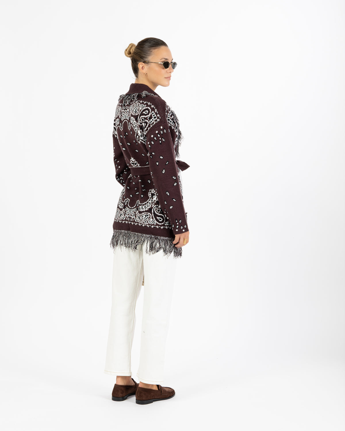 Cardigan bandana cioccolato