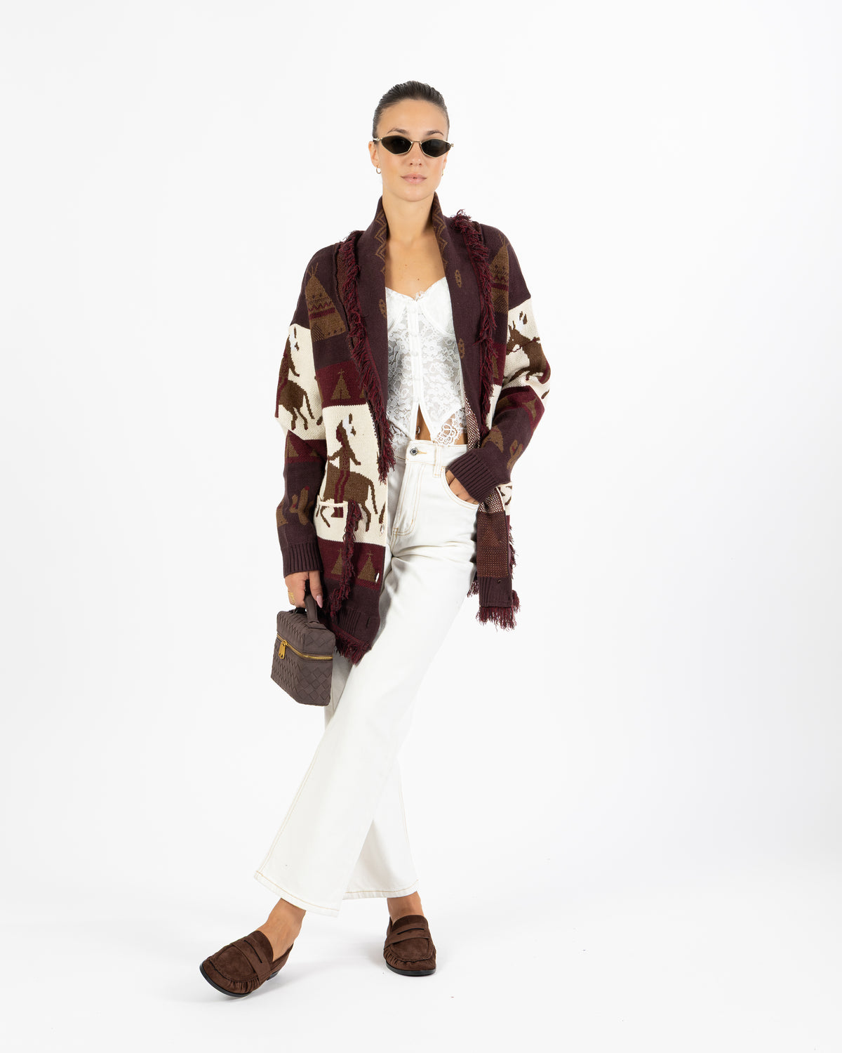 Cardigan Nevada bordeaux