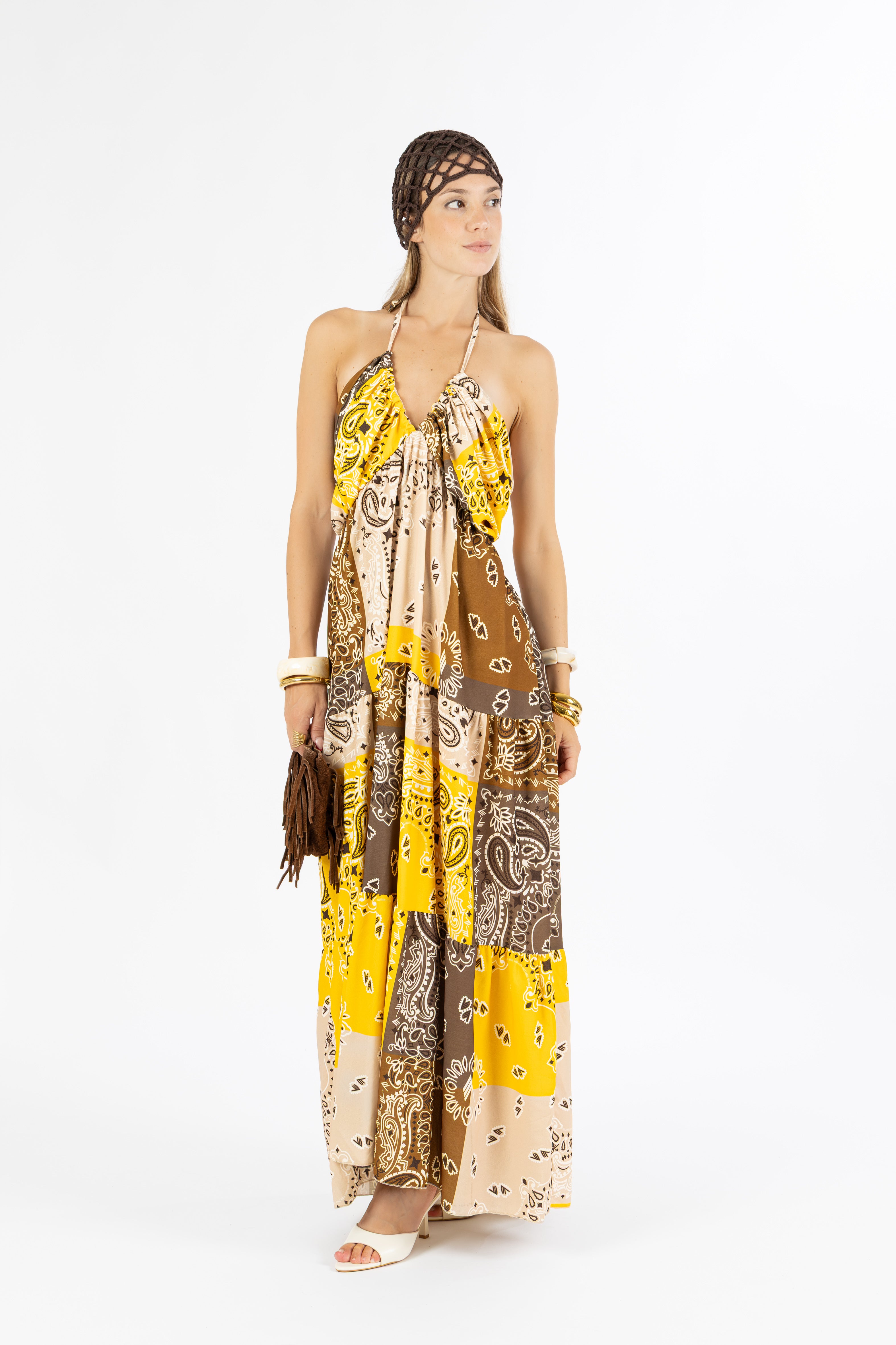 Abito bandana giallo