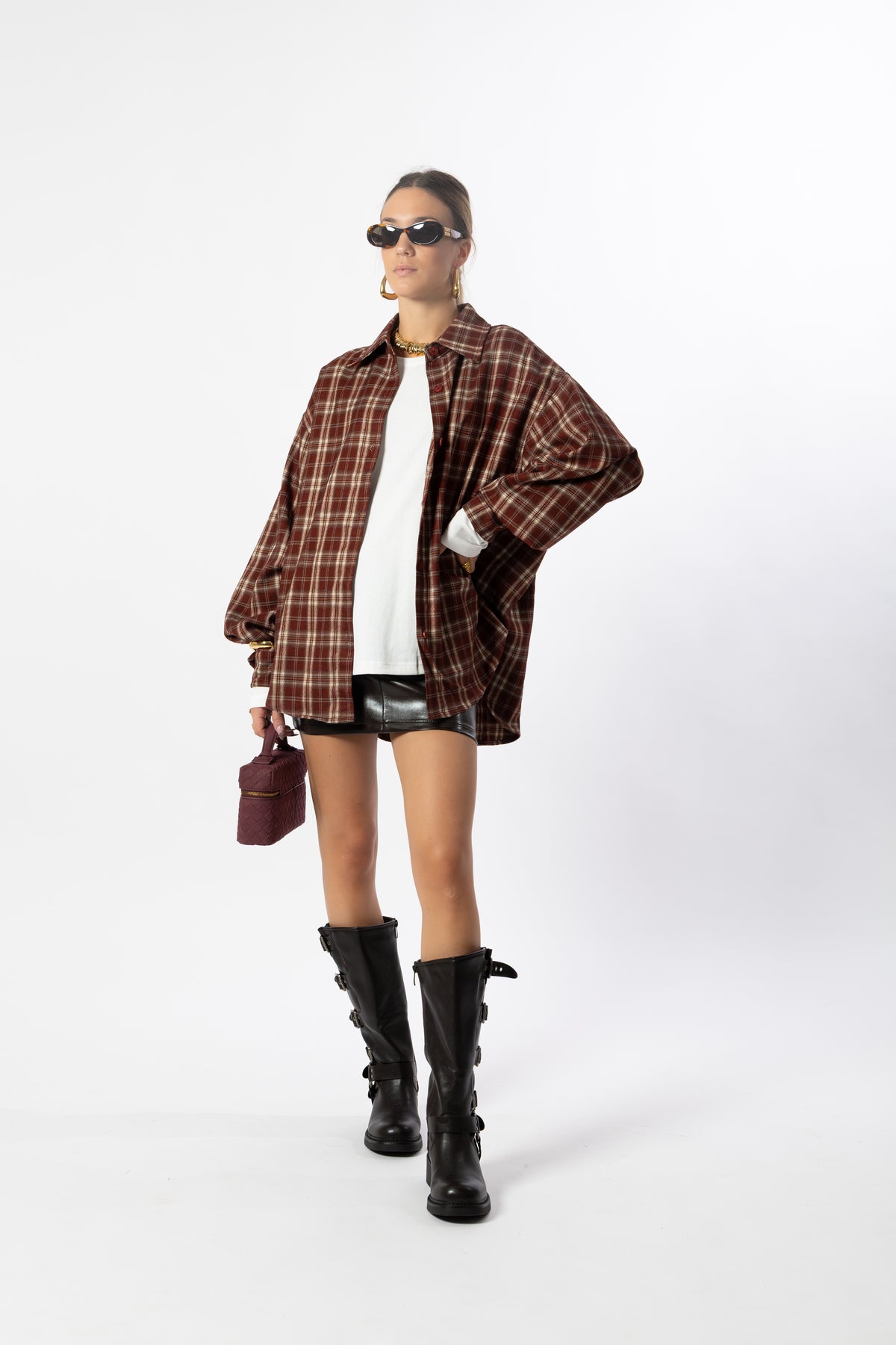 Camicia tartan paprika