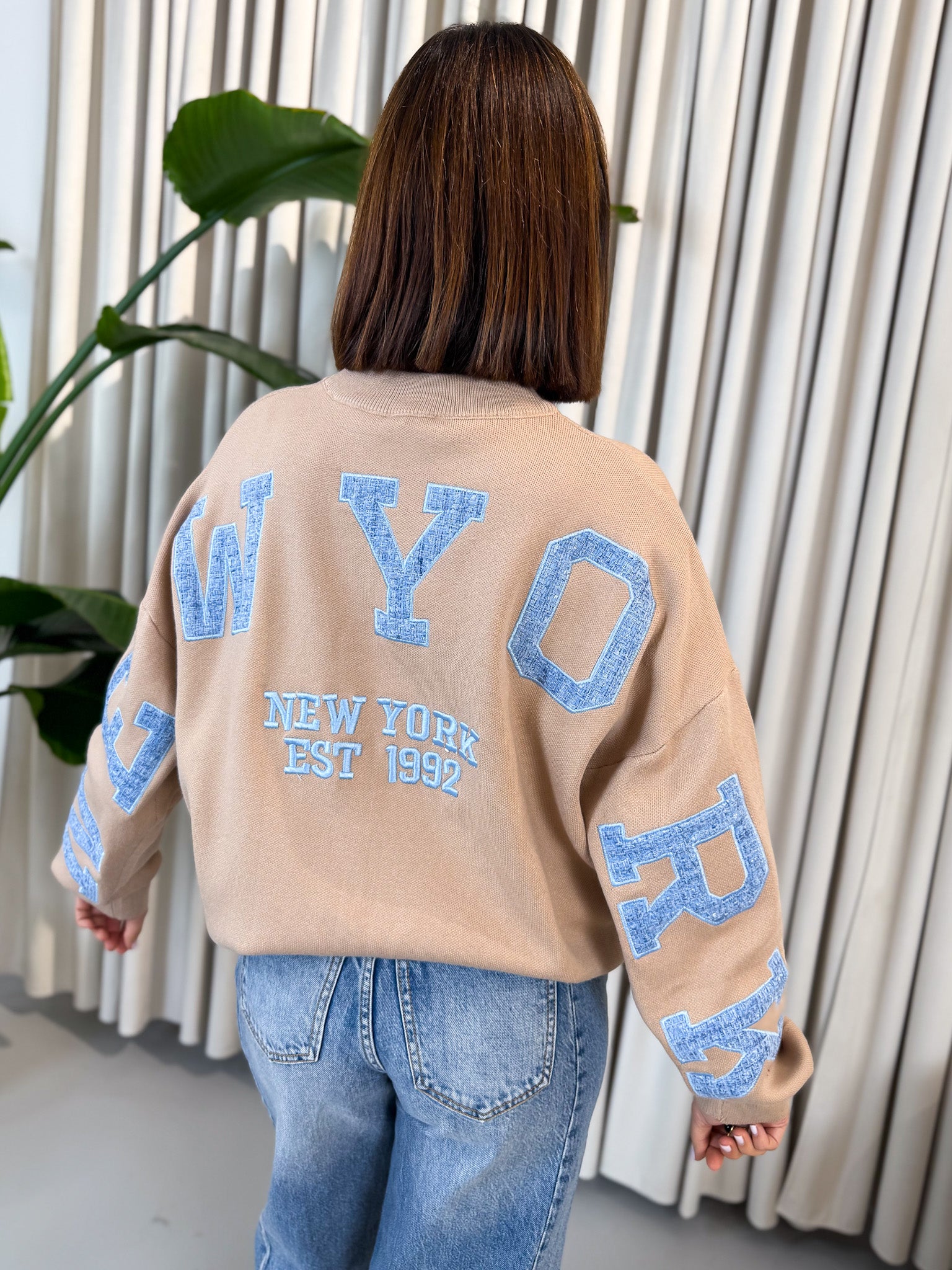 Pullover NY beige